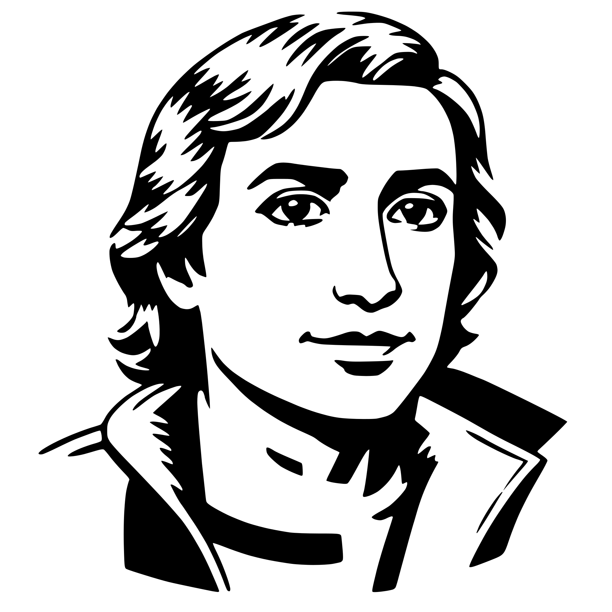 AI-generated SVG of a anthony