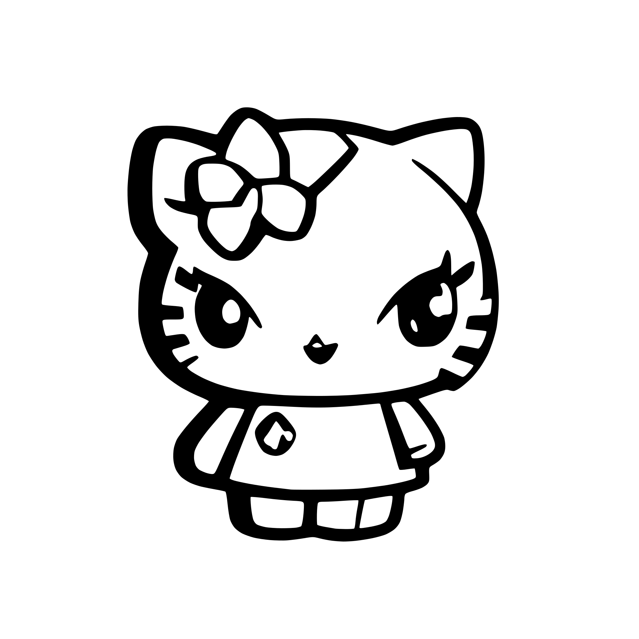 AI-generated SVG of a hello Kitty