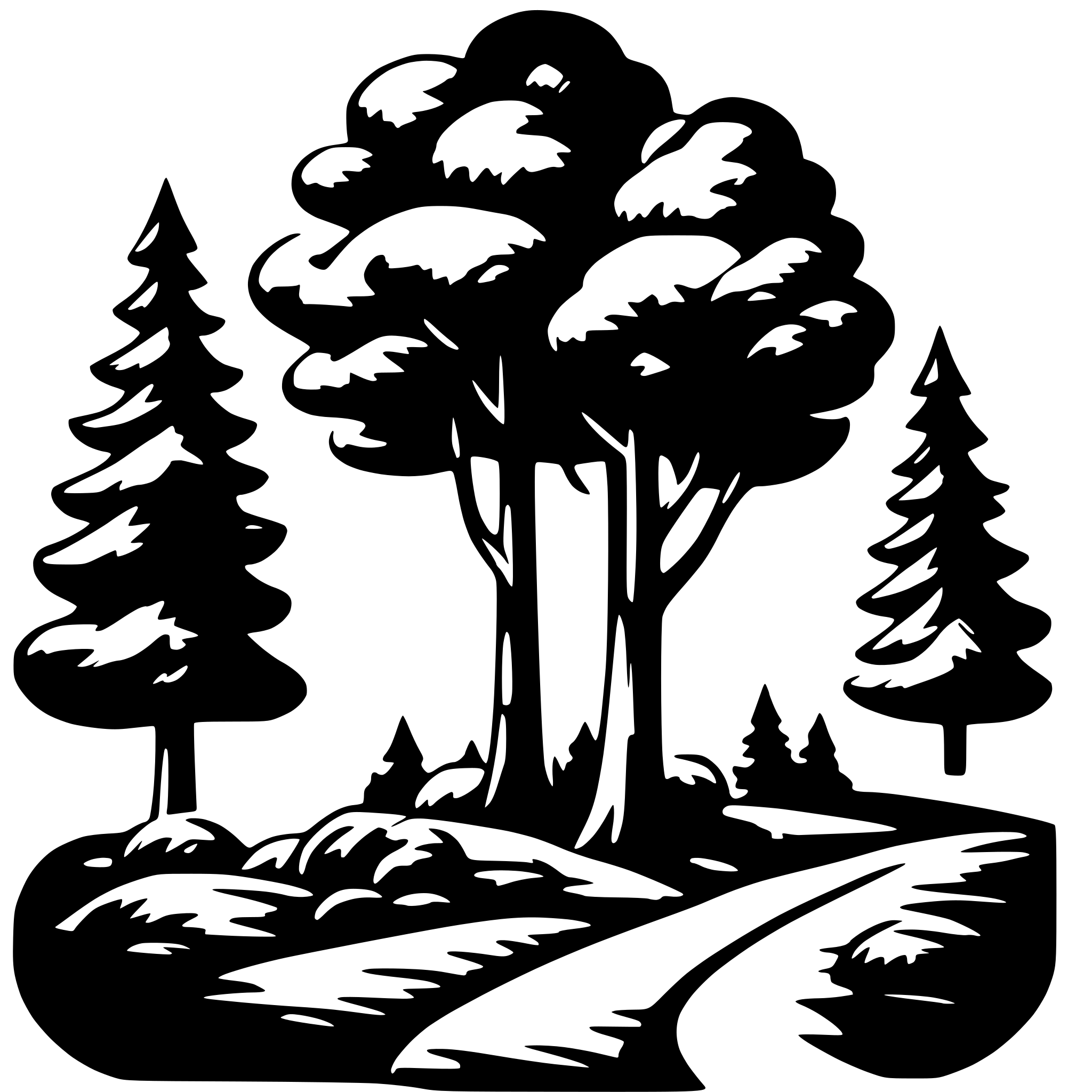 AI-generated SVG of 'forest'