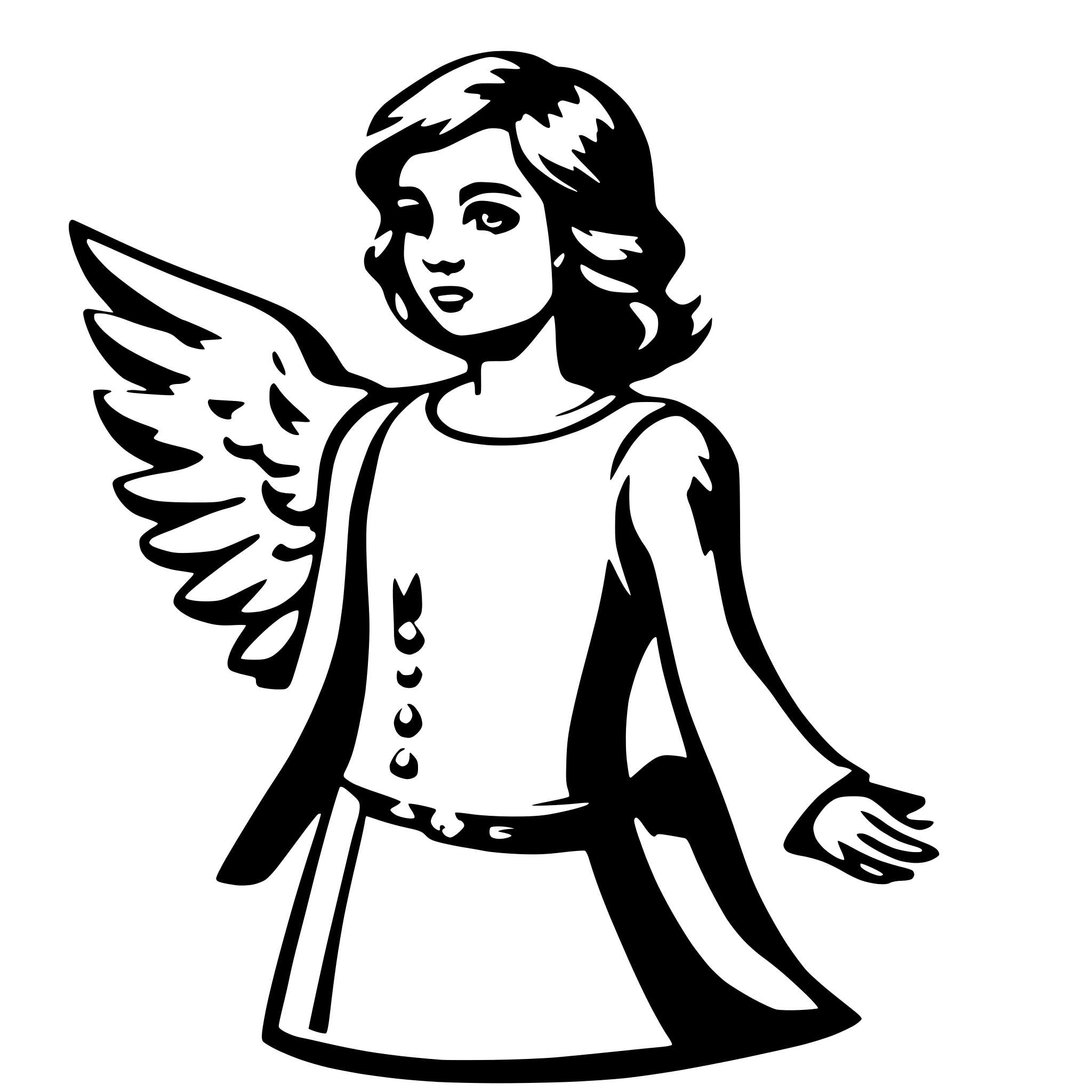 AI-generated SVG of a angel