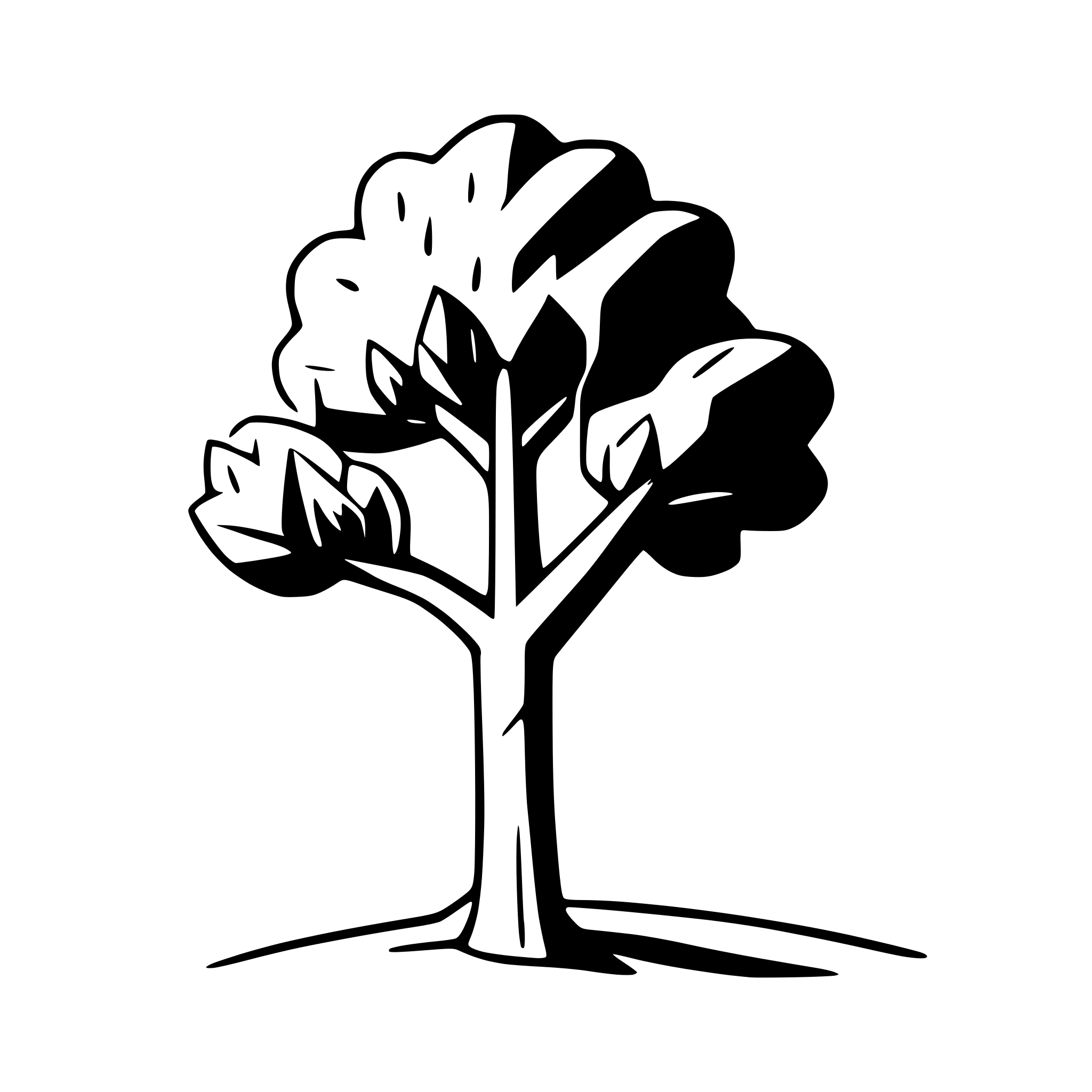 AI-generated SVG of a tree