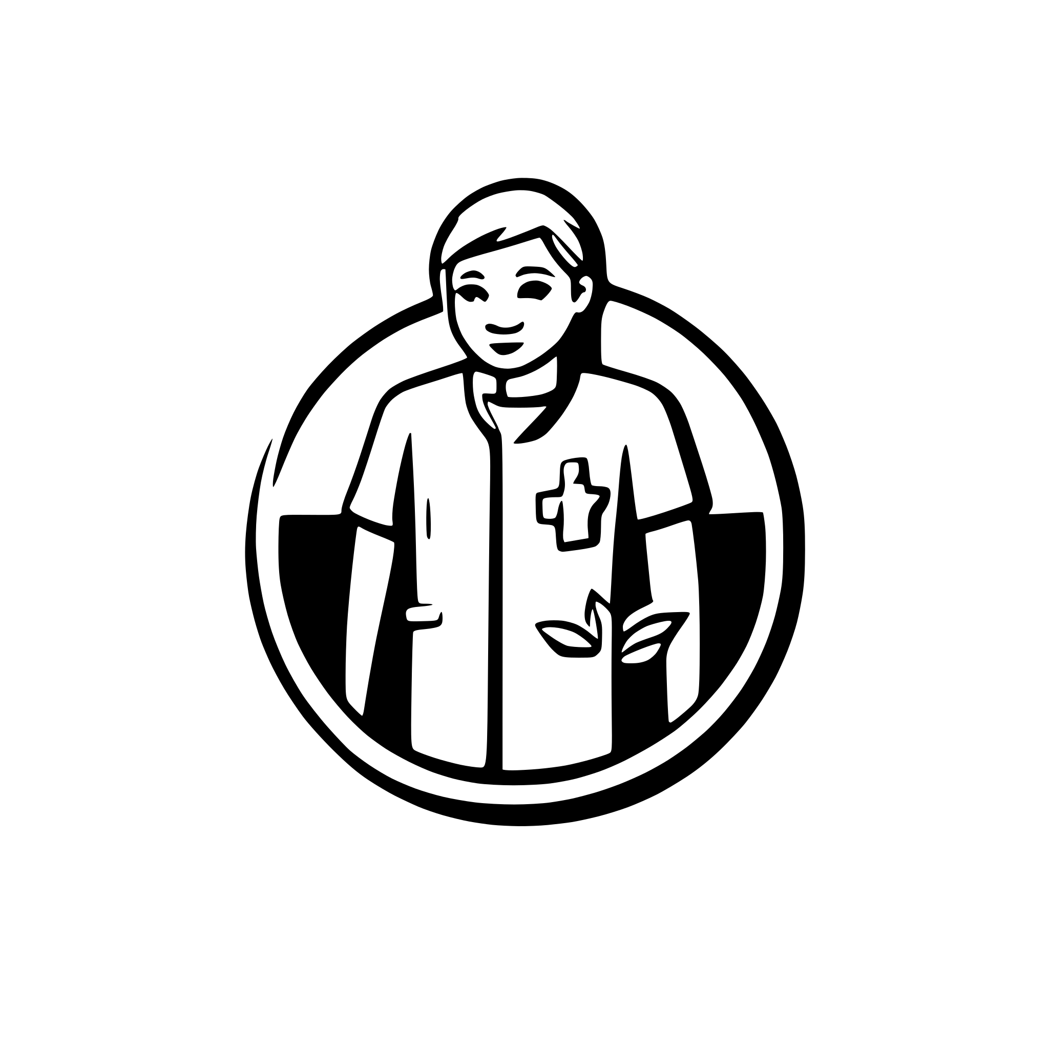 AI-generated SVG of a hospital patient logo