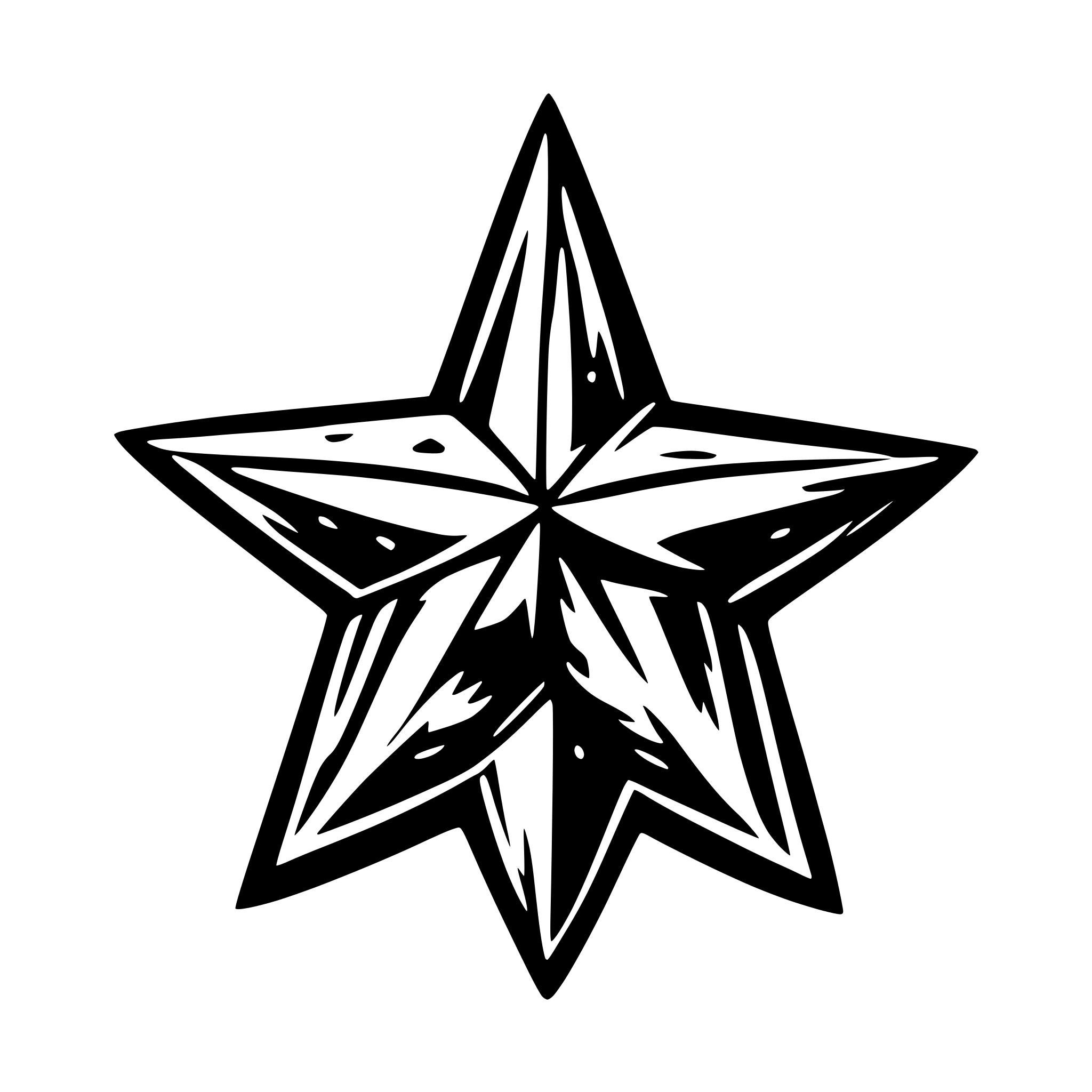 AI-generated SVG of 'gem star'