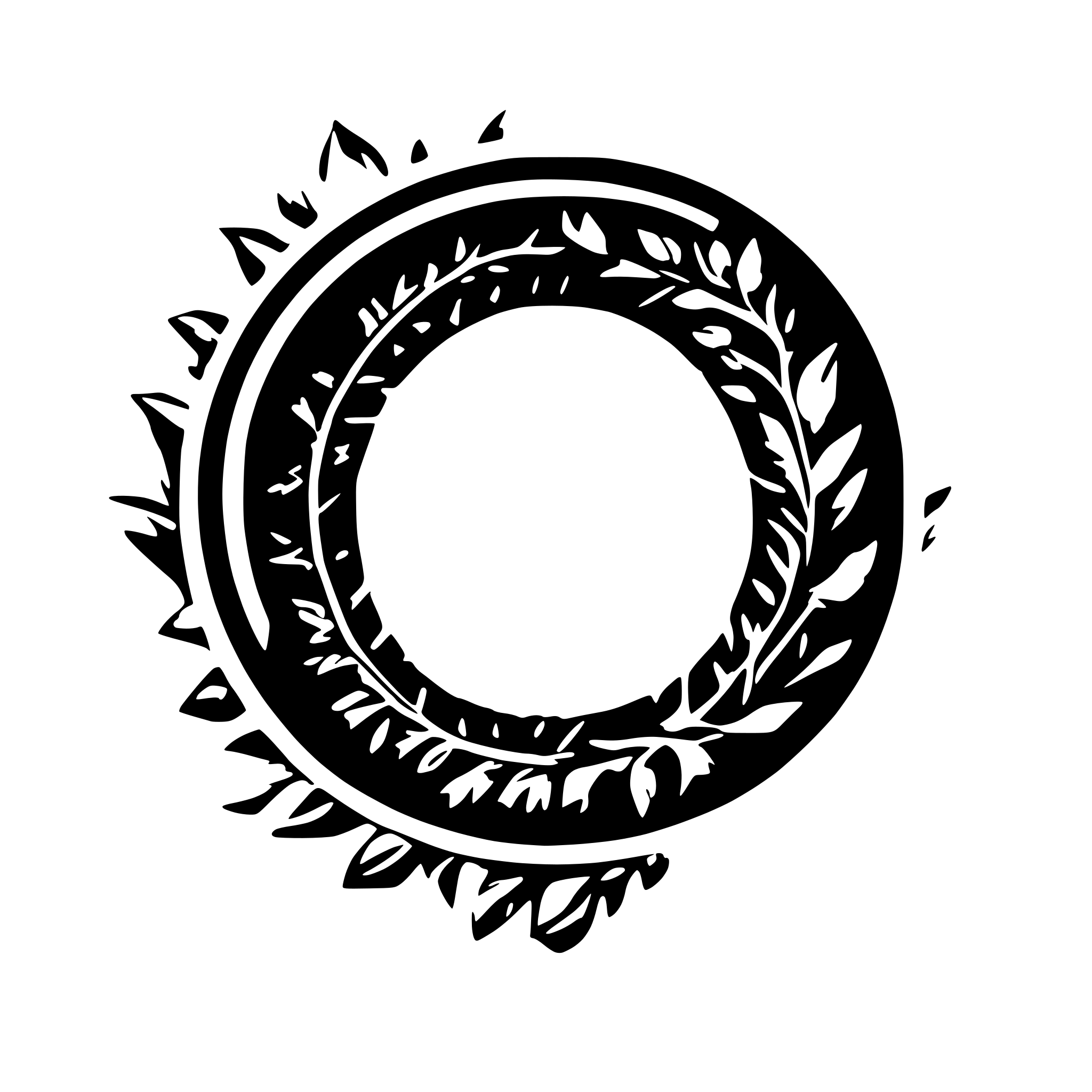 AI-generated SVG of 'circle frame'