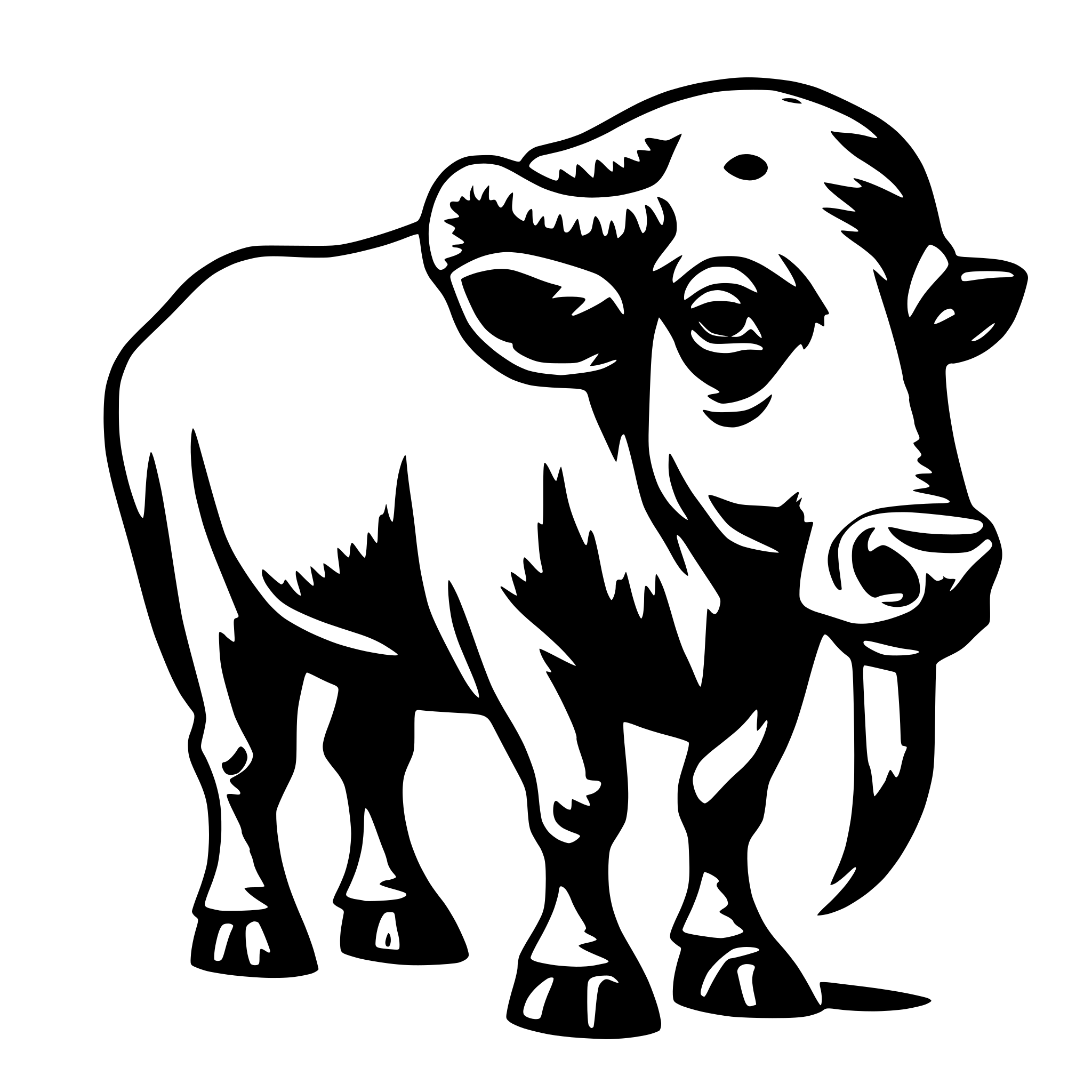 AI-generated SVG of 'Taureau'