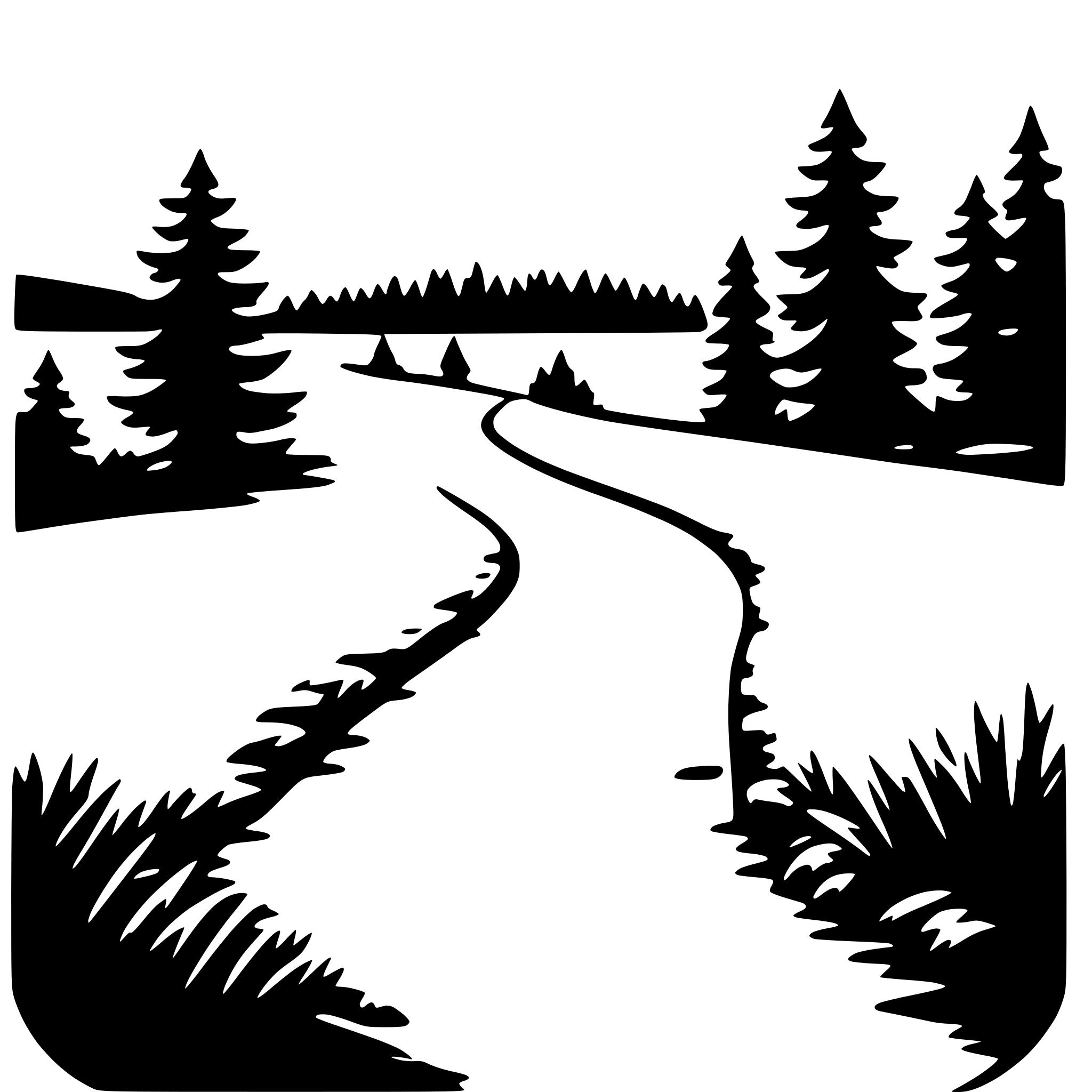 AI-generated SVG of a wilderness trail