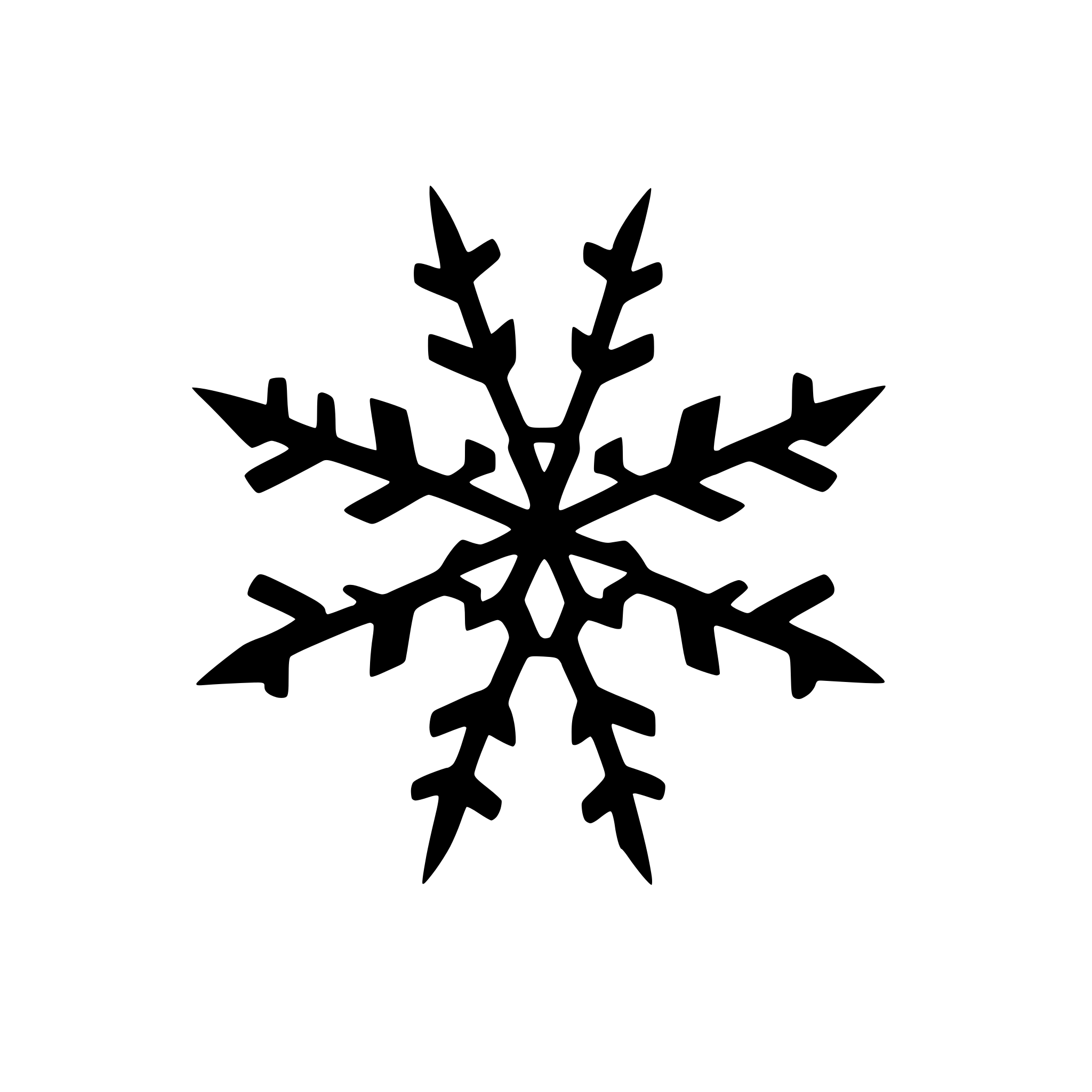AI-generated SVG of 'snowflake with text'