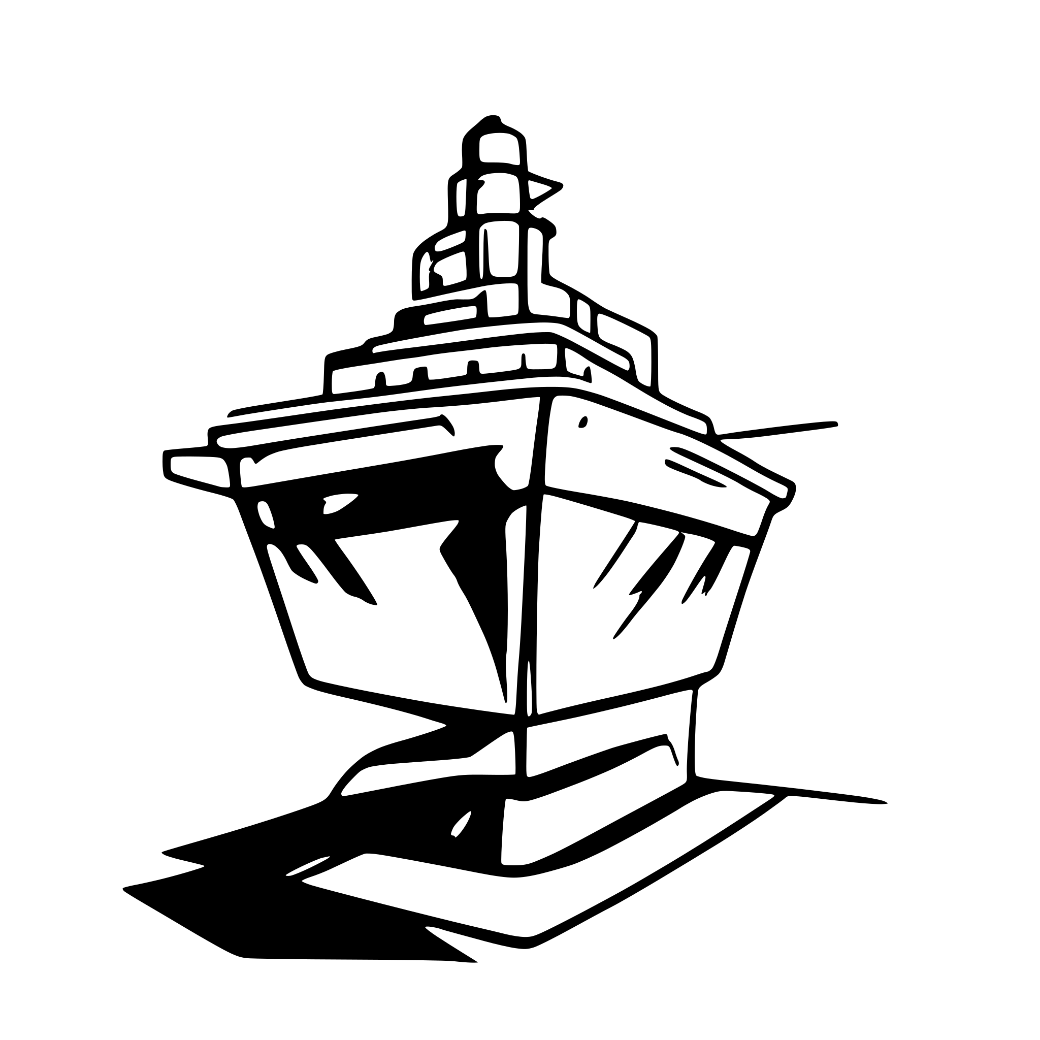 AI-generated SVG of a titanic
