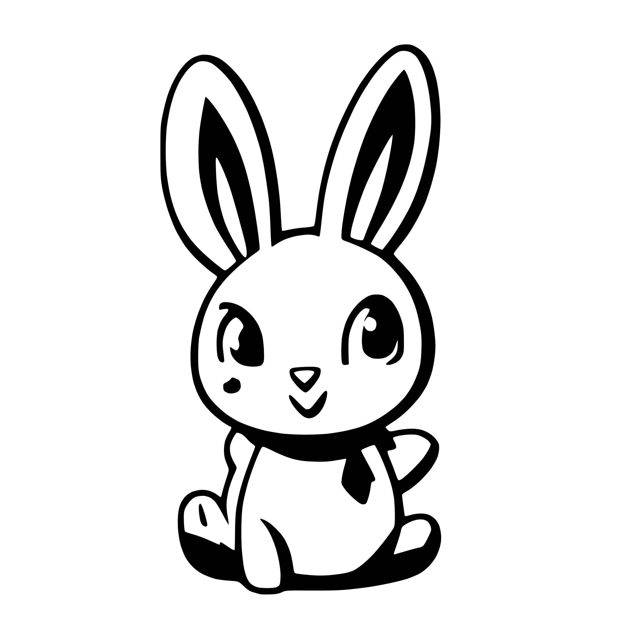 AI-generated SVG of a A rabbit