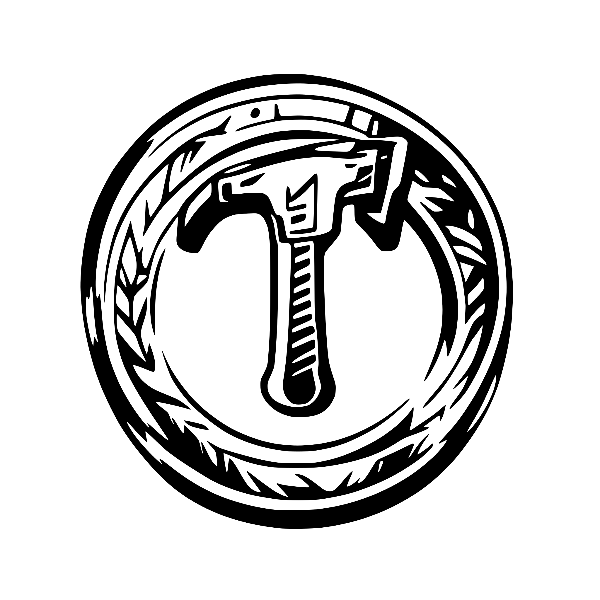 AI-generated SVG of a "Design a modern and memorable logo for a company called AXE Décor. The company specializes in const