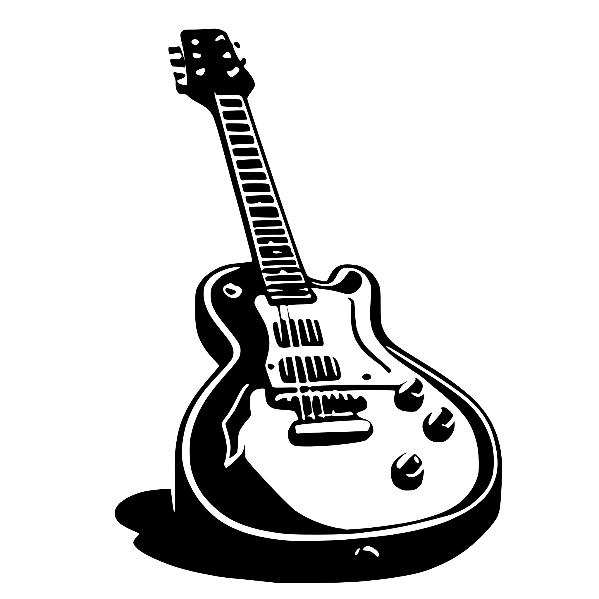 AI-generated SVG of 'electric guitar'