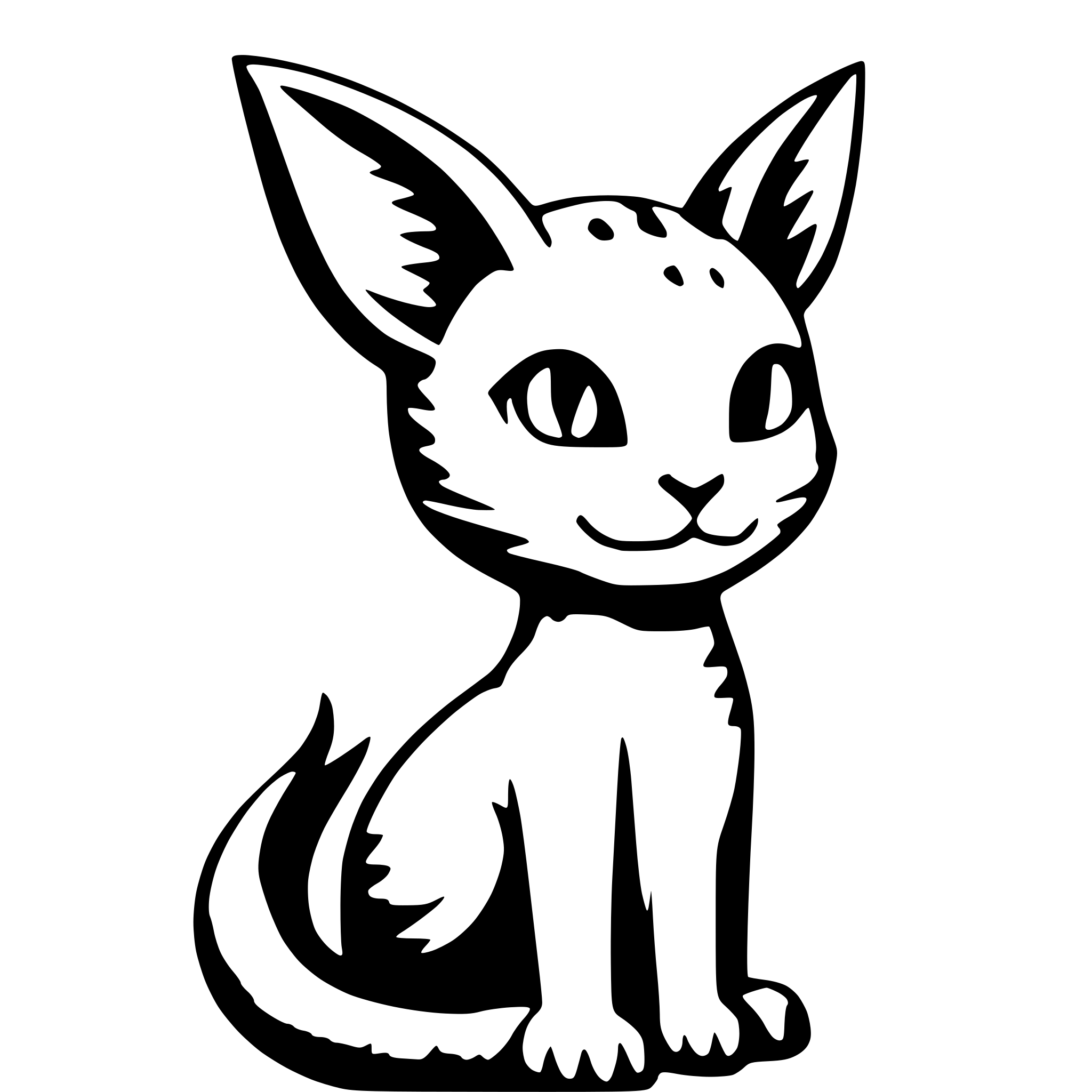 AI-generated SVG of 'dragon cat cute with wings'