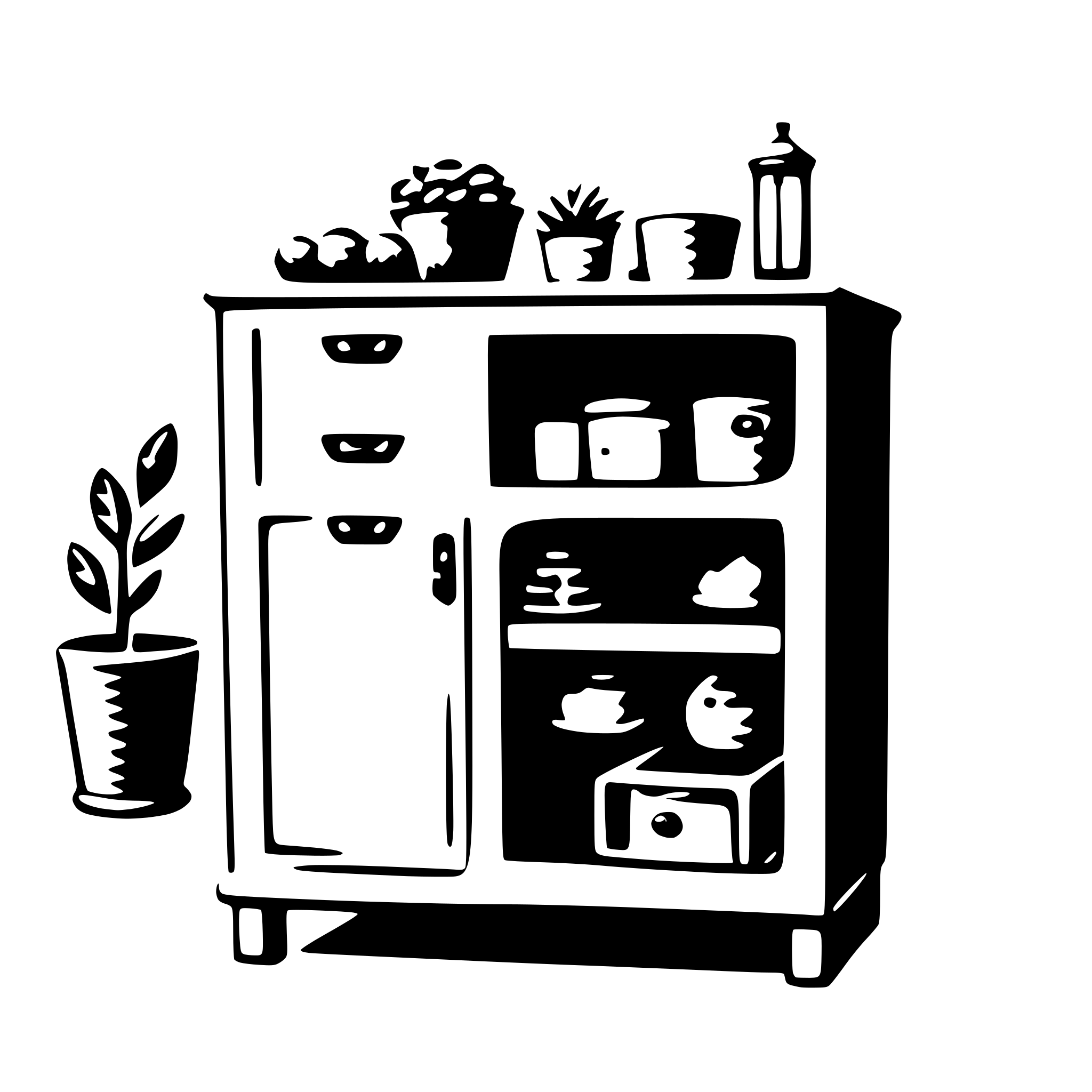 AI-generated SVG of 'cabinet'