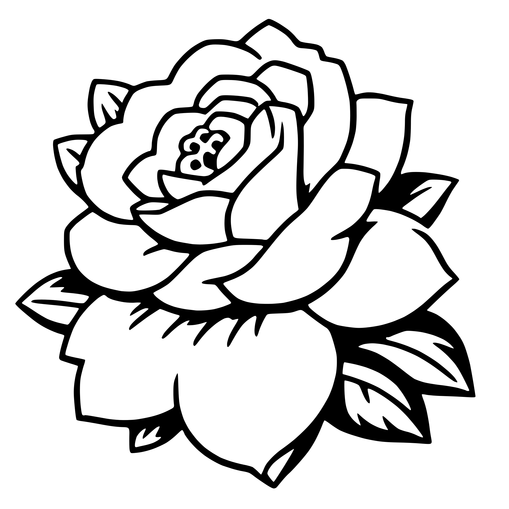 AI-generated SVG of 'camellia'