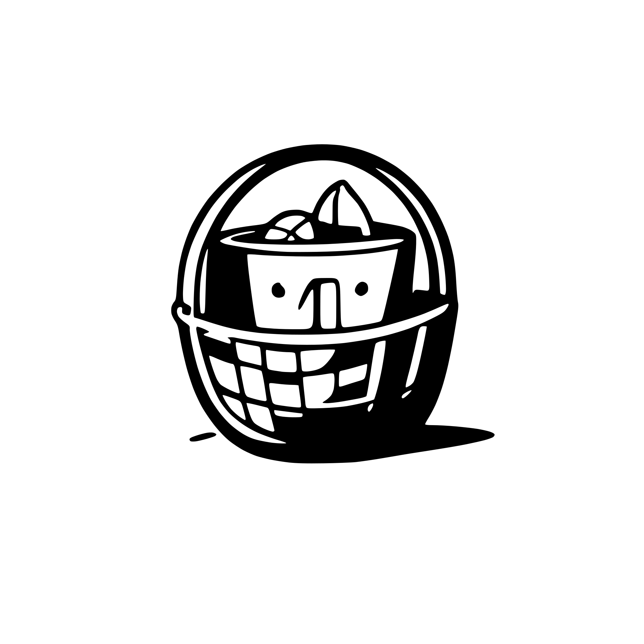 AI-generated SVG of a Letter "A" with a basket collects letters of the alphabet