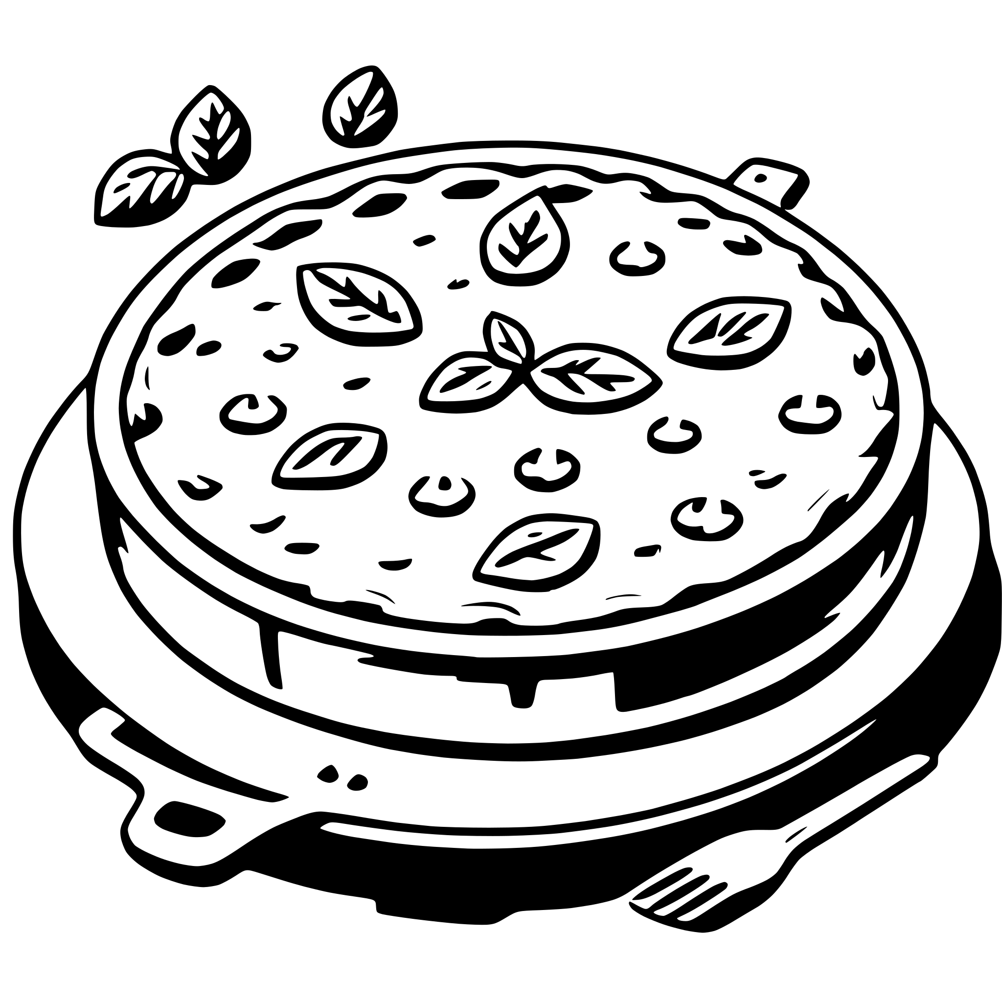 AI-generated SVG of 'frittata'