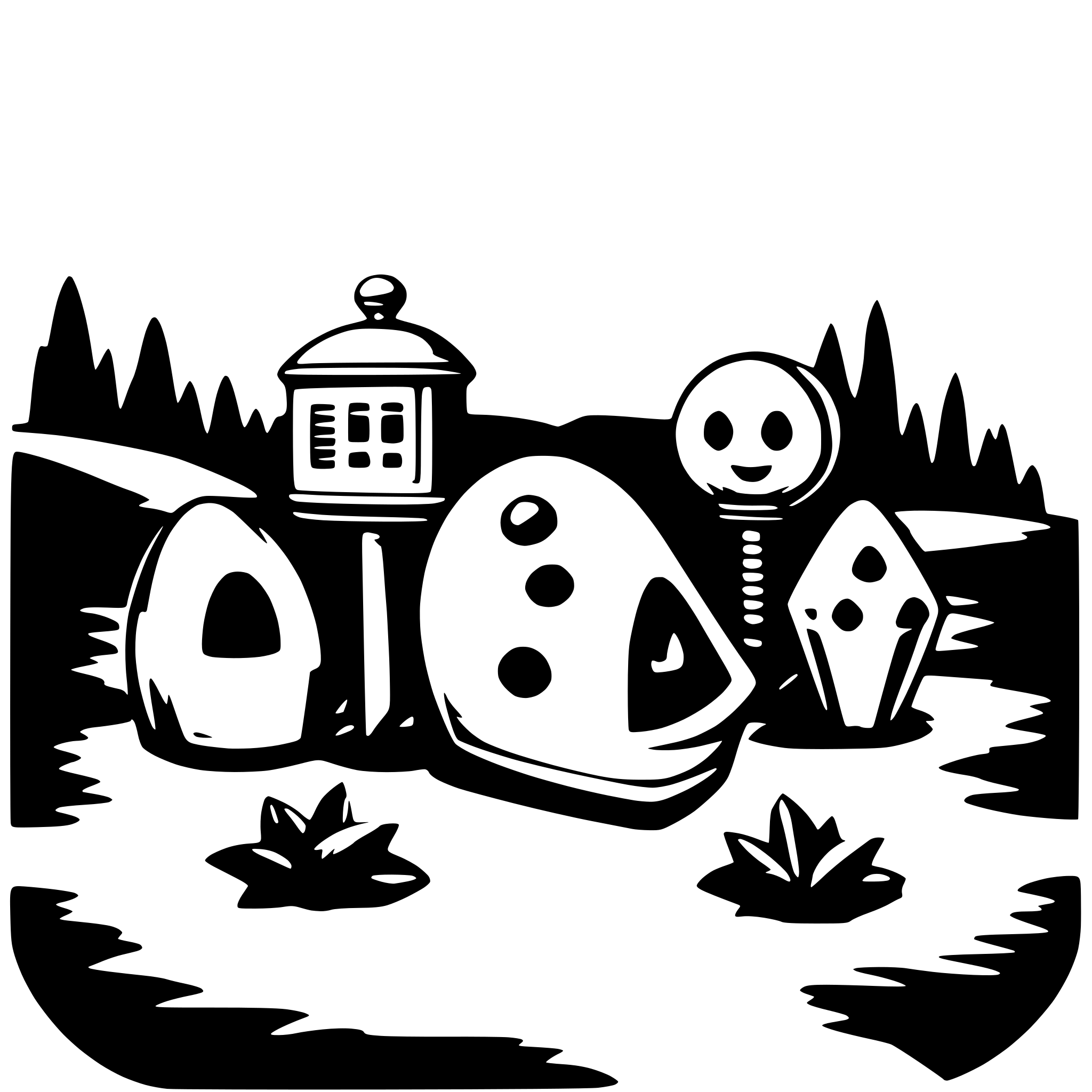 AI-generated SVG of a nostalgic weird