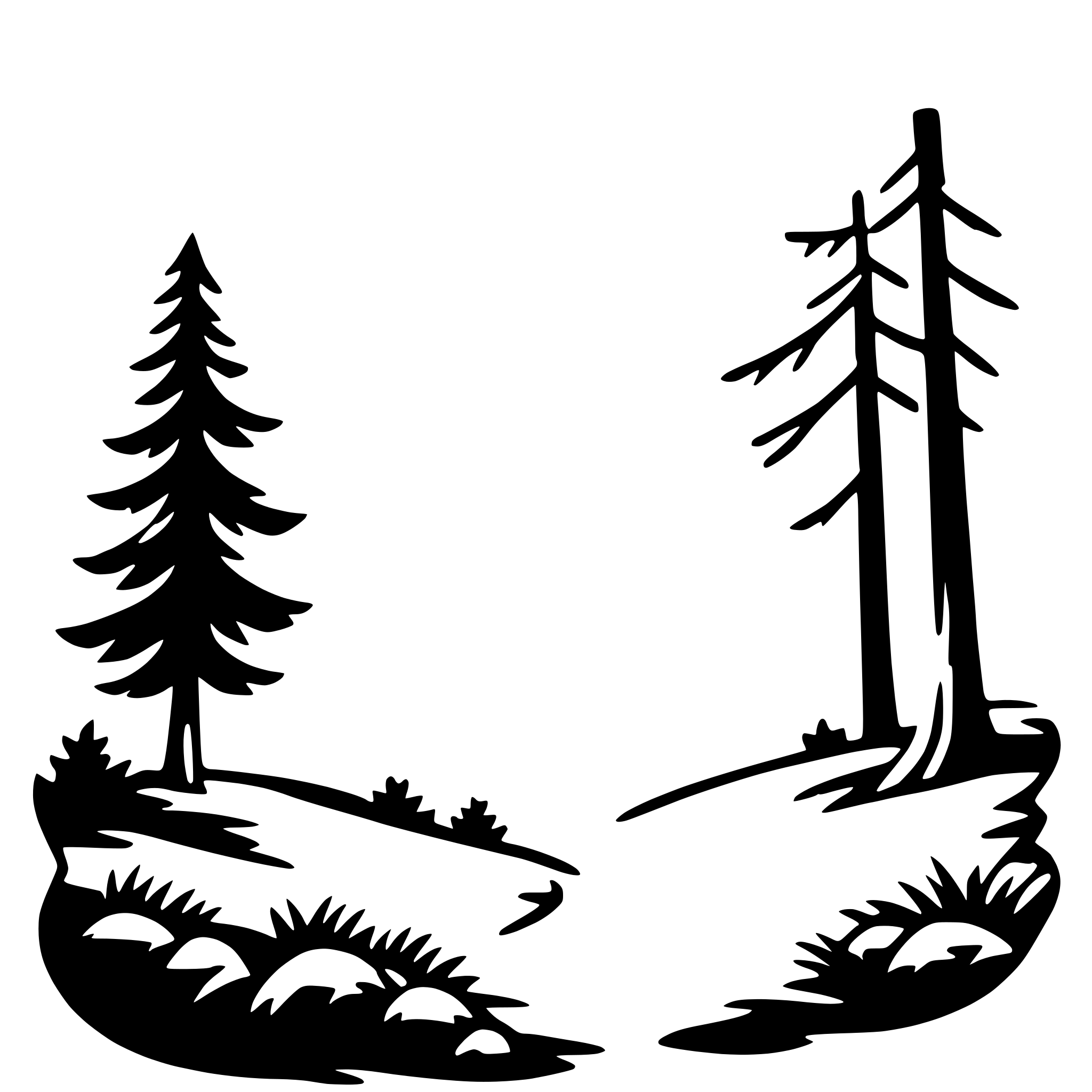 AI-generated SVG of a enchanted forest
