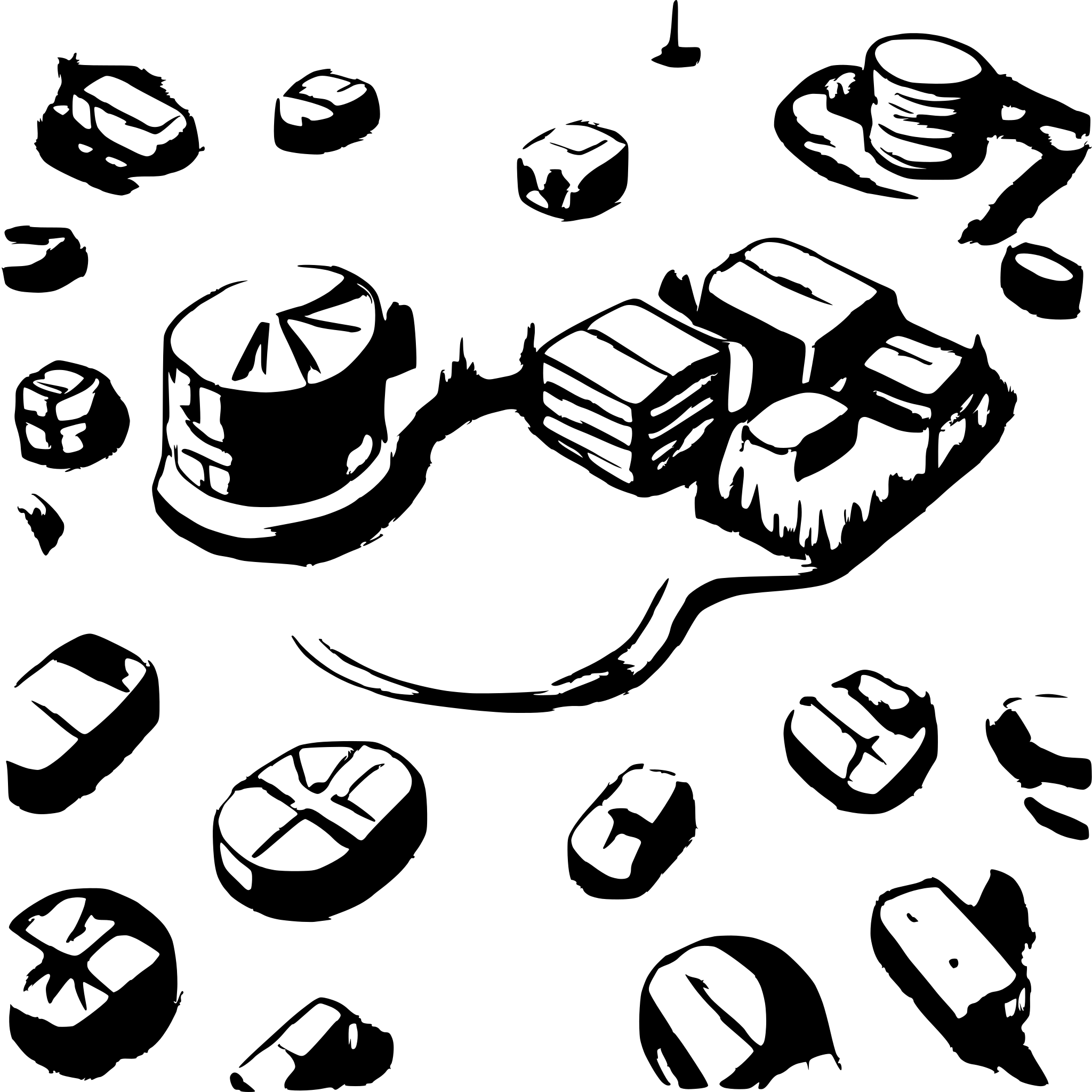 AI-generated SVG of a birdview warehouse