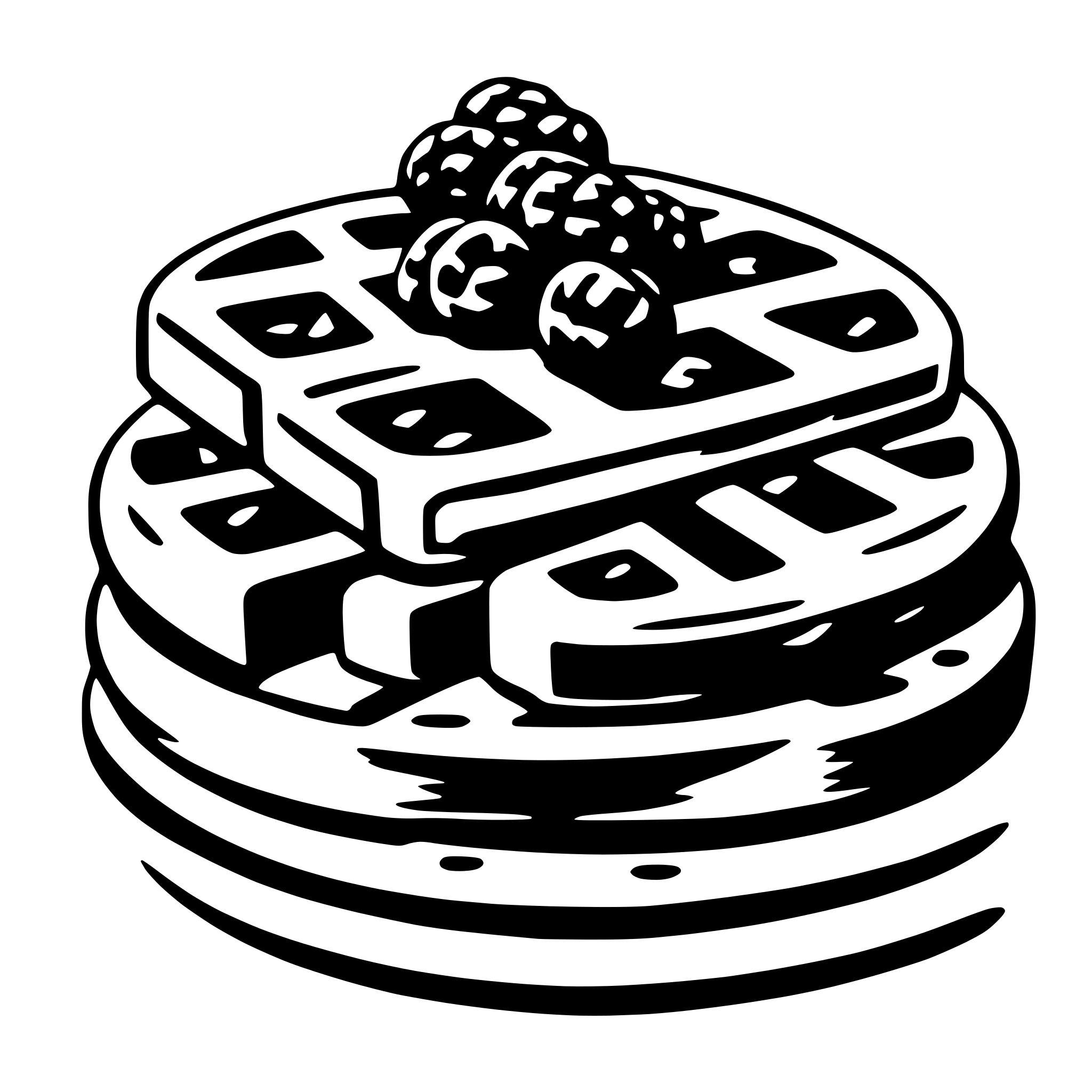 AI-generated SVG of 'waffle'
