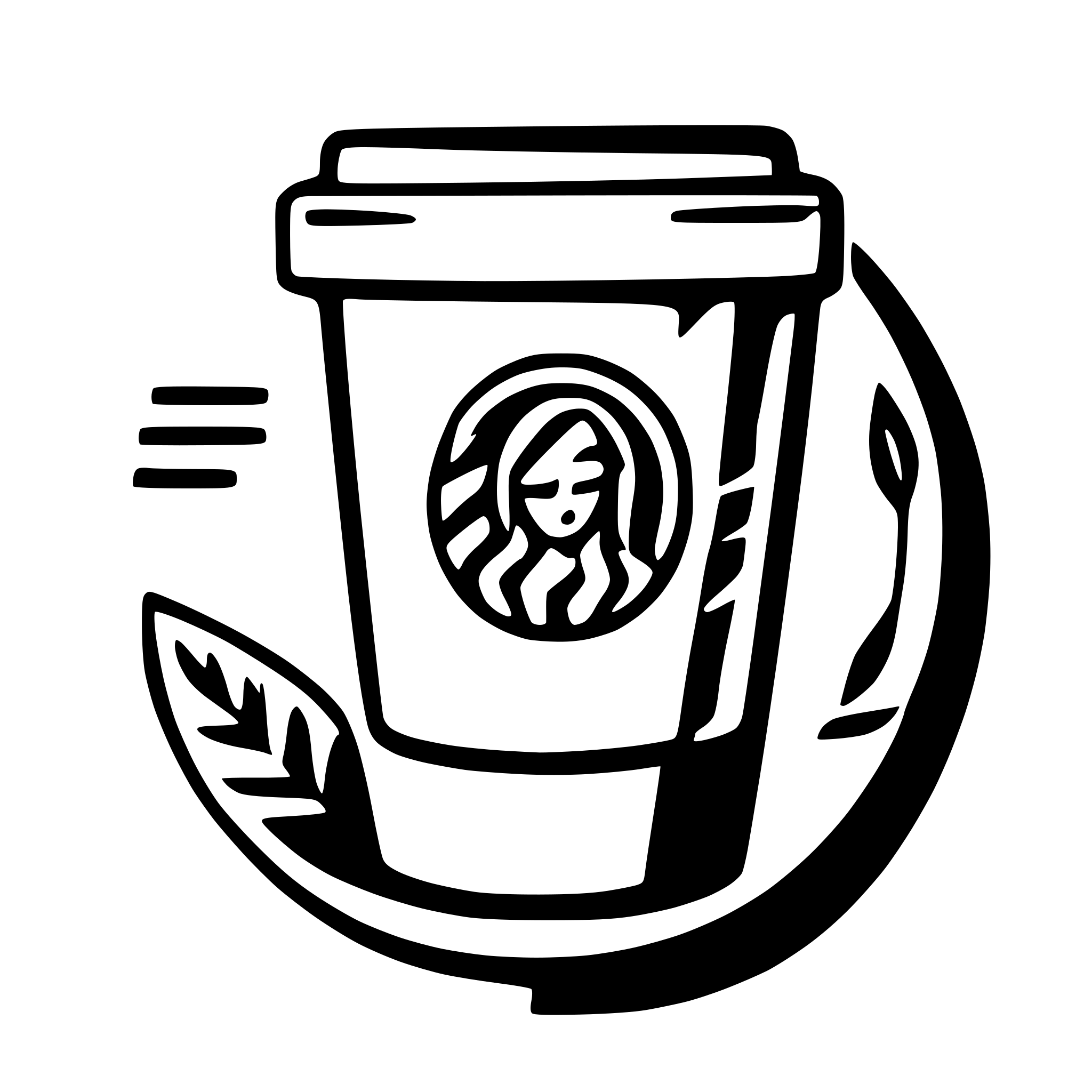AI-generated SVG of a plain perfect polypaper coffee cup