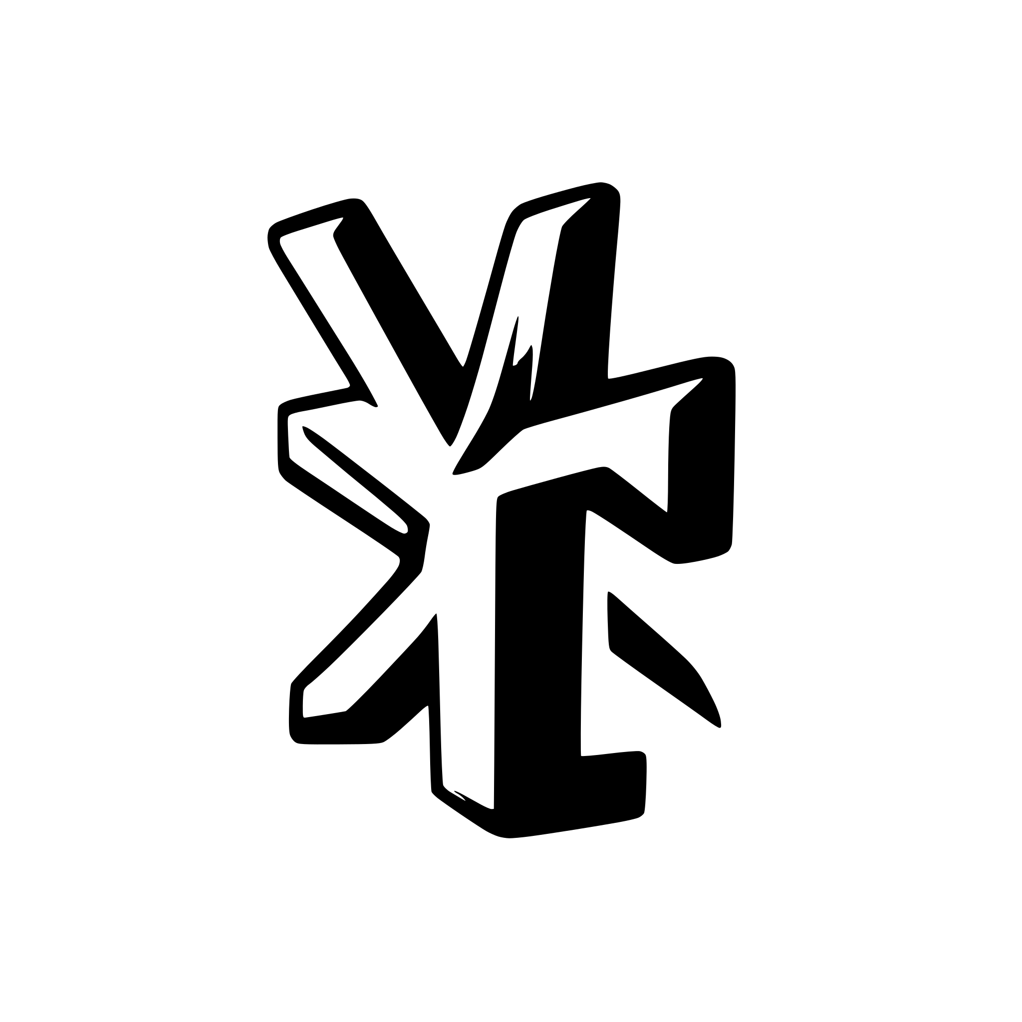 AI-generated SVG of a Letter x in blue for a logo