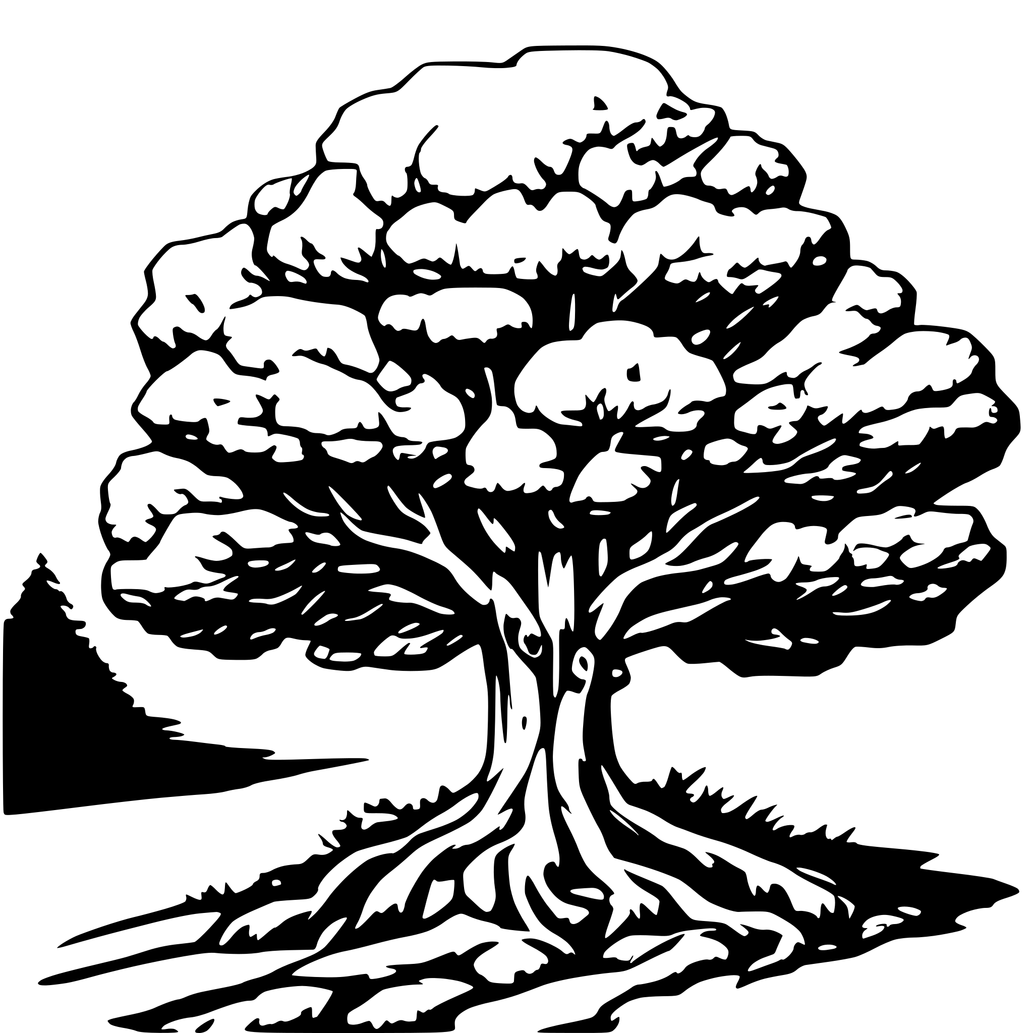 AI-generated SVG of a tree
