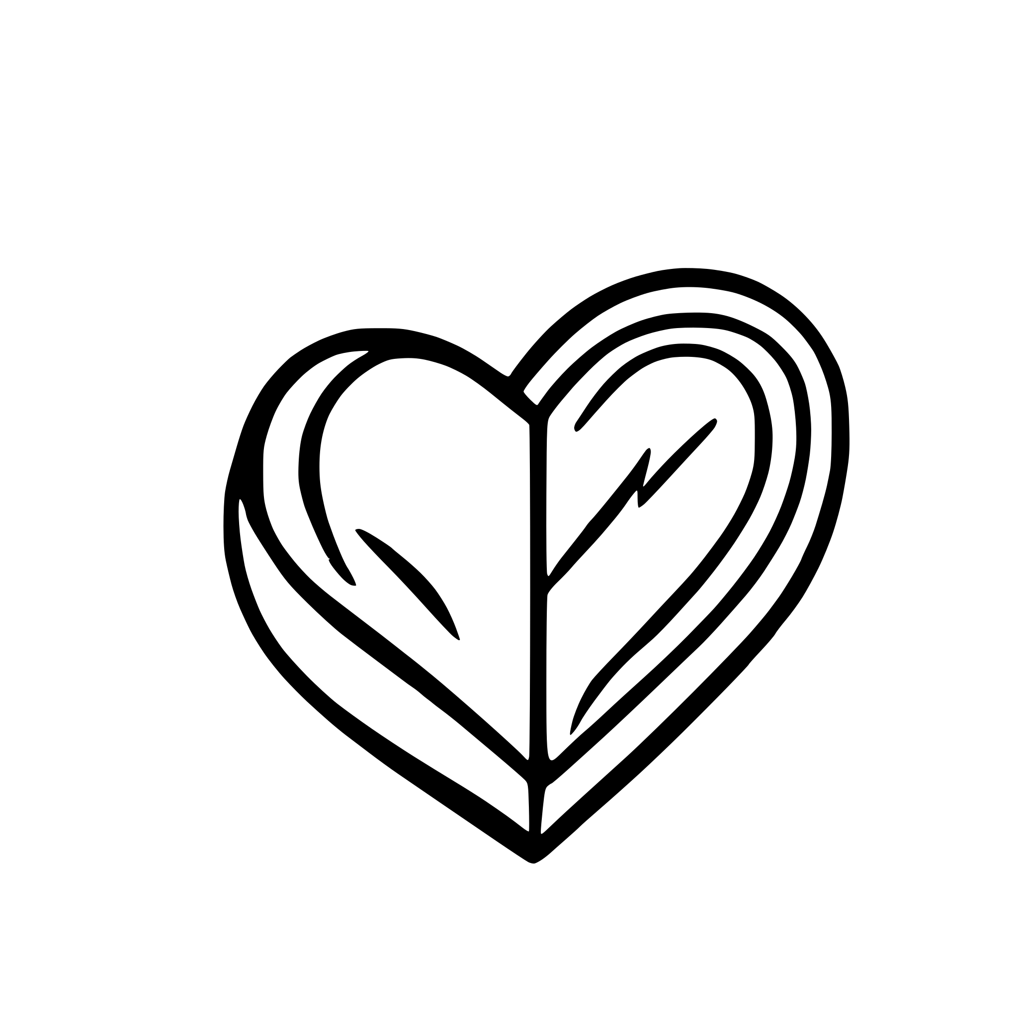AI-generated SVG of 'heart only 1 line'