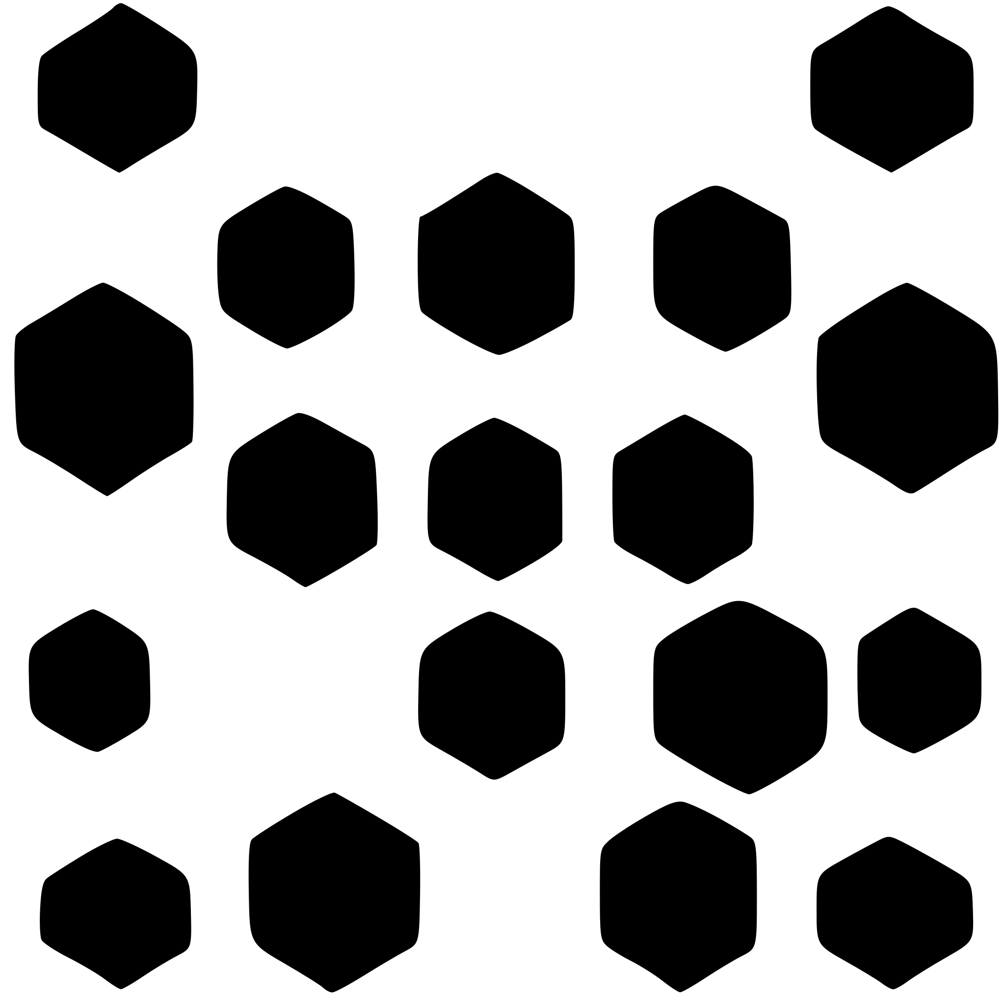 AI-generated SVG of a hexagon tiling