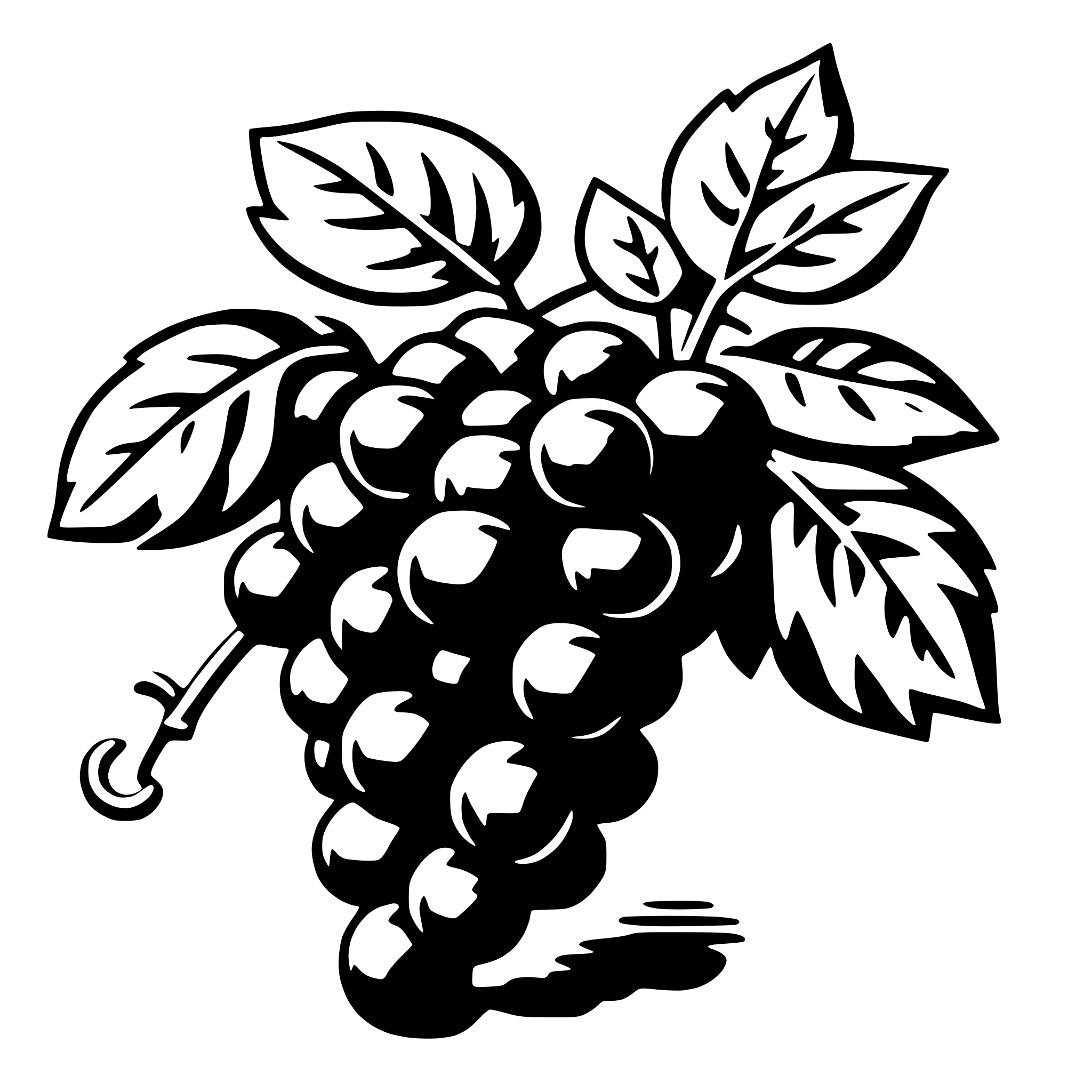 AI-generated SVG of 'grape'