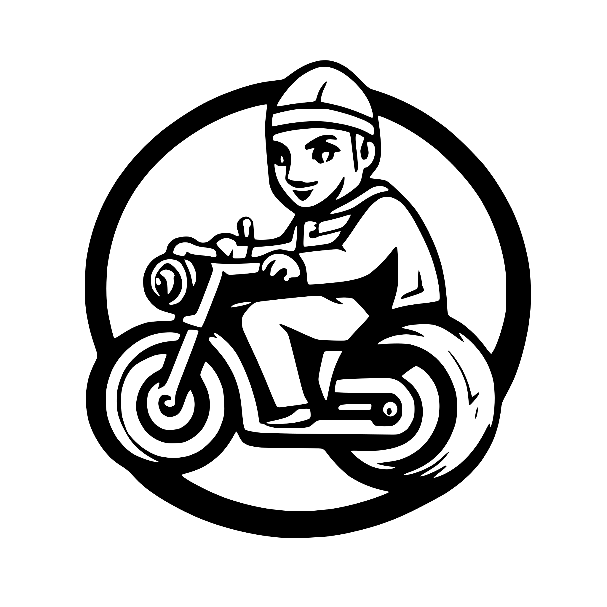 AI-generated SVG of 'Pope riding a motorcycle'