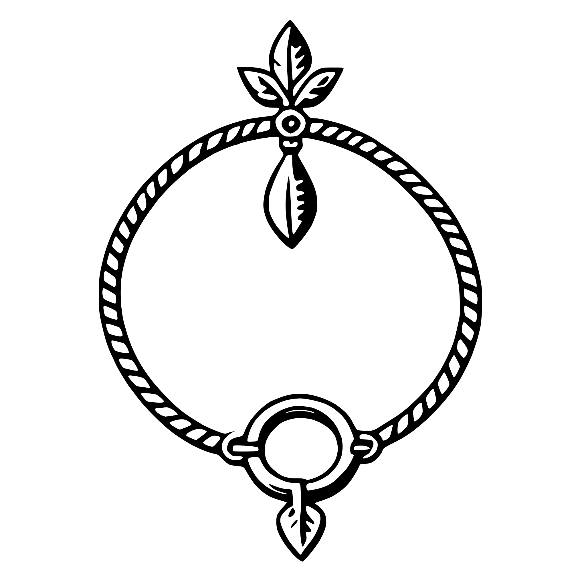 AI-generated SVG of 'anklet'
