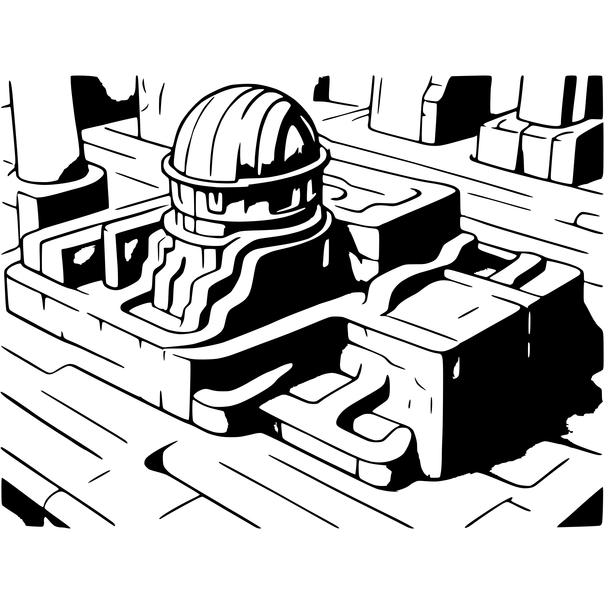 AI-generated SVG of a construction site, minimalistic, hard lines, 2d