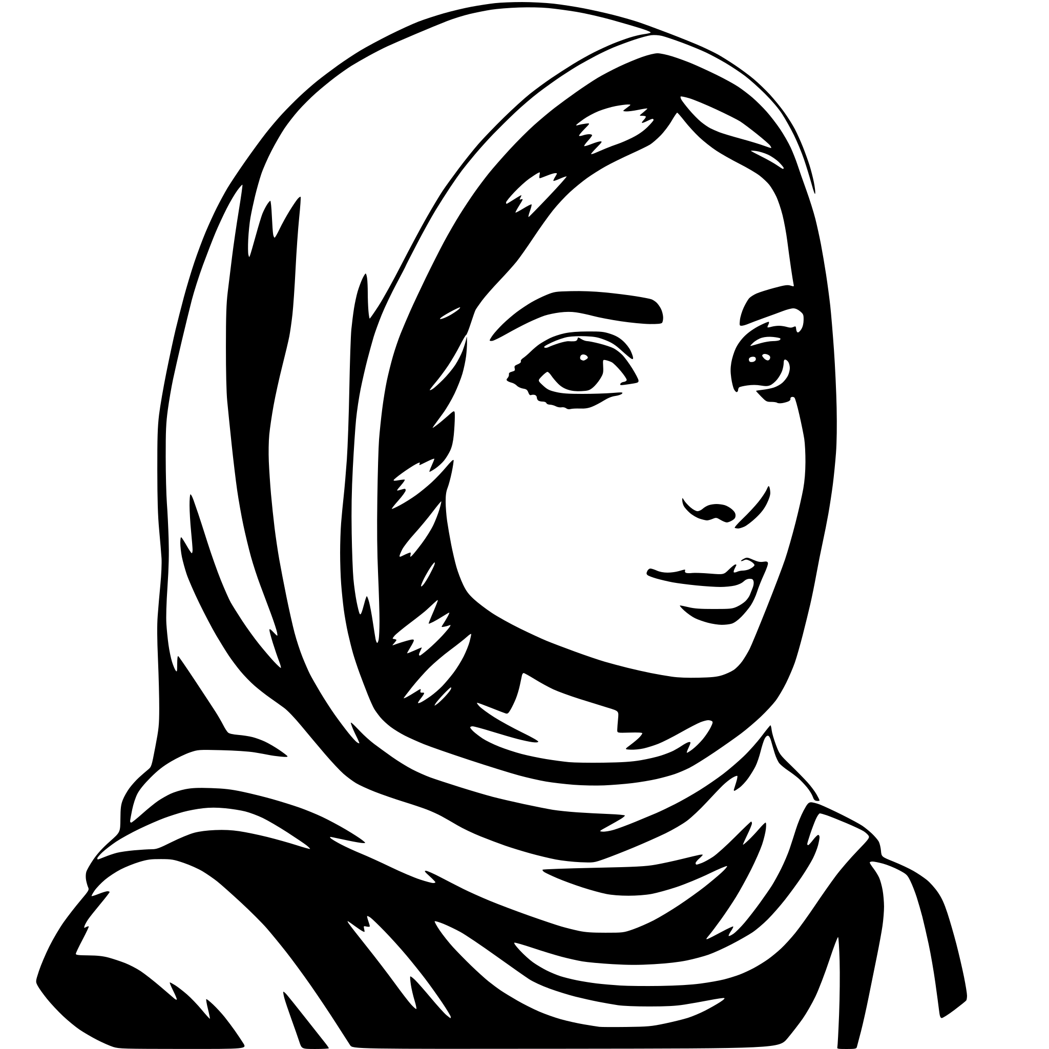 AI-generated SVG of 'muslim girl'