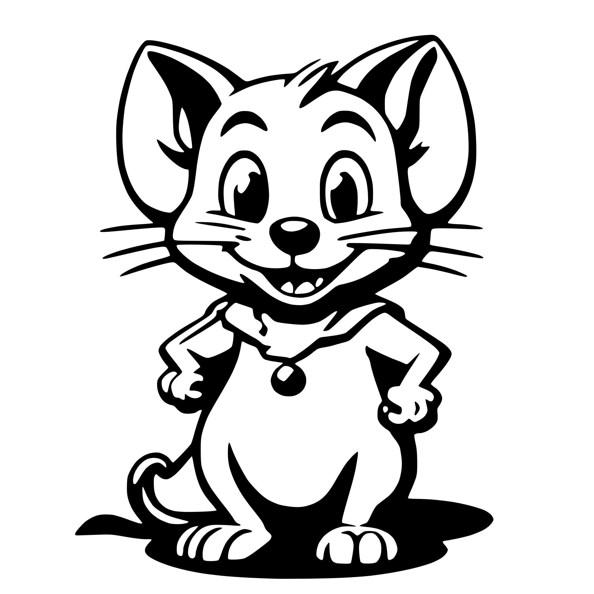 AI-generated SVG of 'jerry from tom and jerry'