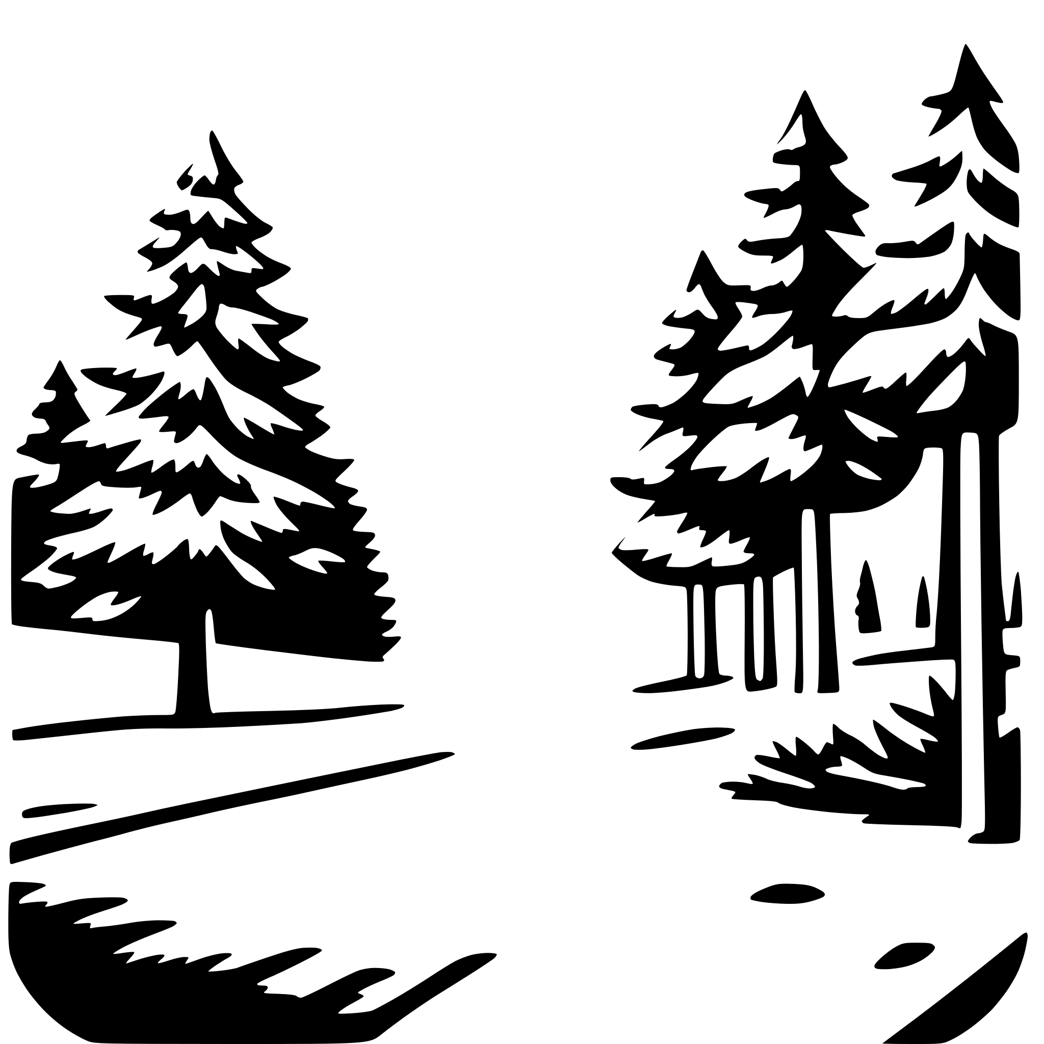 AI-generated SVG of 'snowy forest'