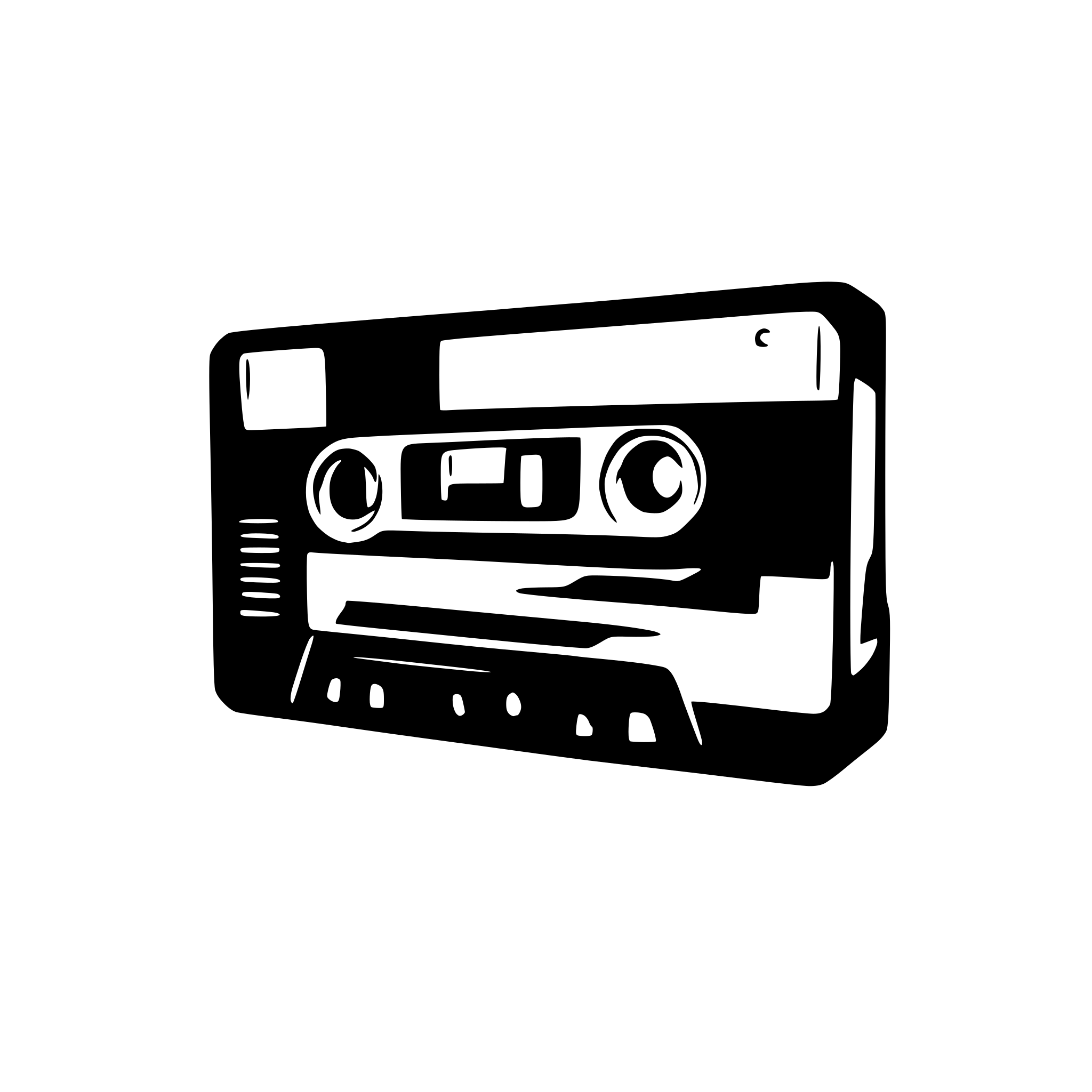 AI-generated SVG of a tape cassette