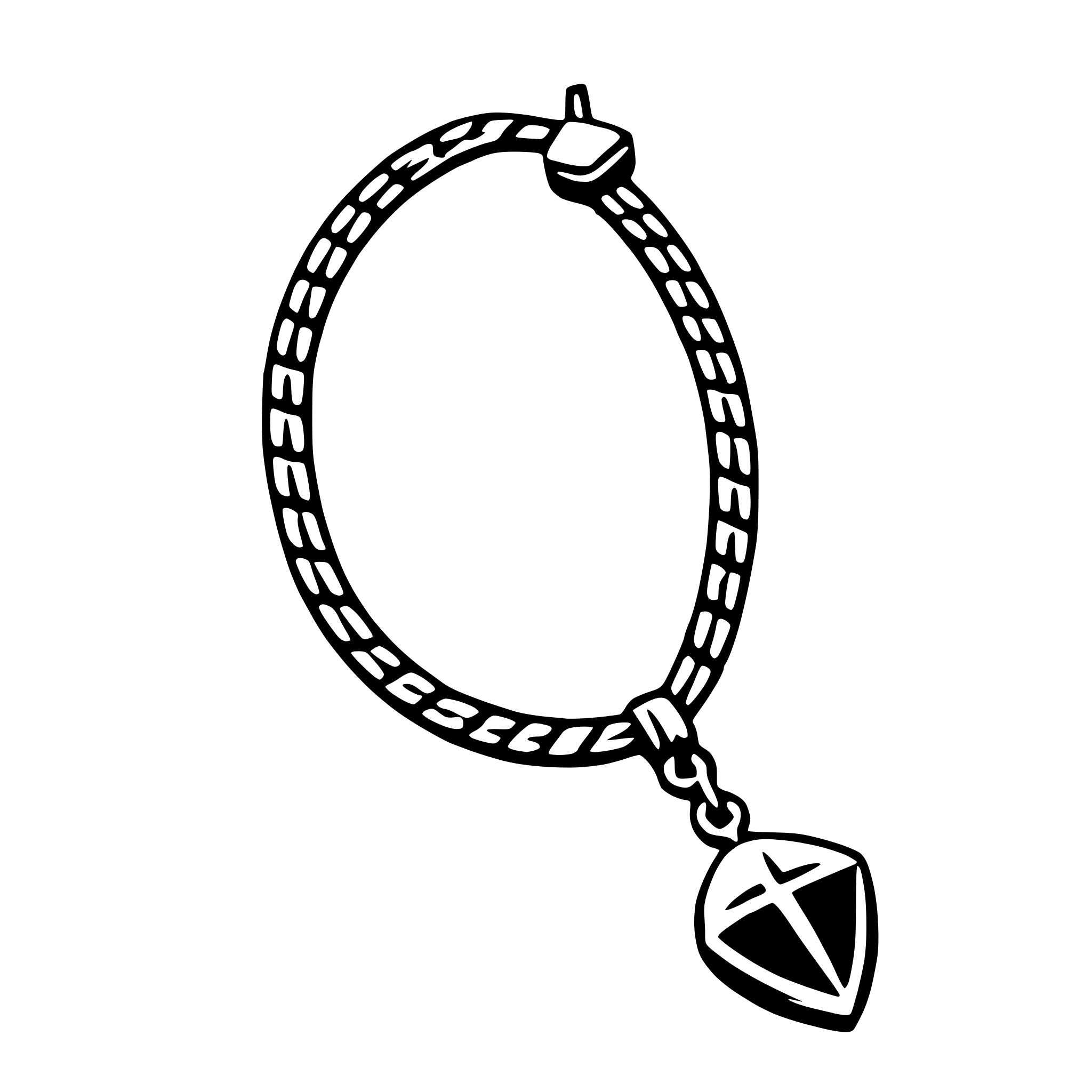 AI-generated SVG of 'anklet'