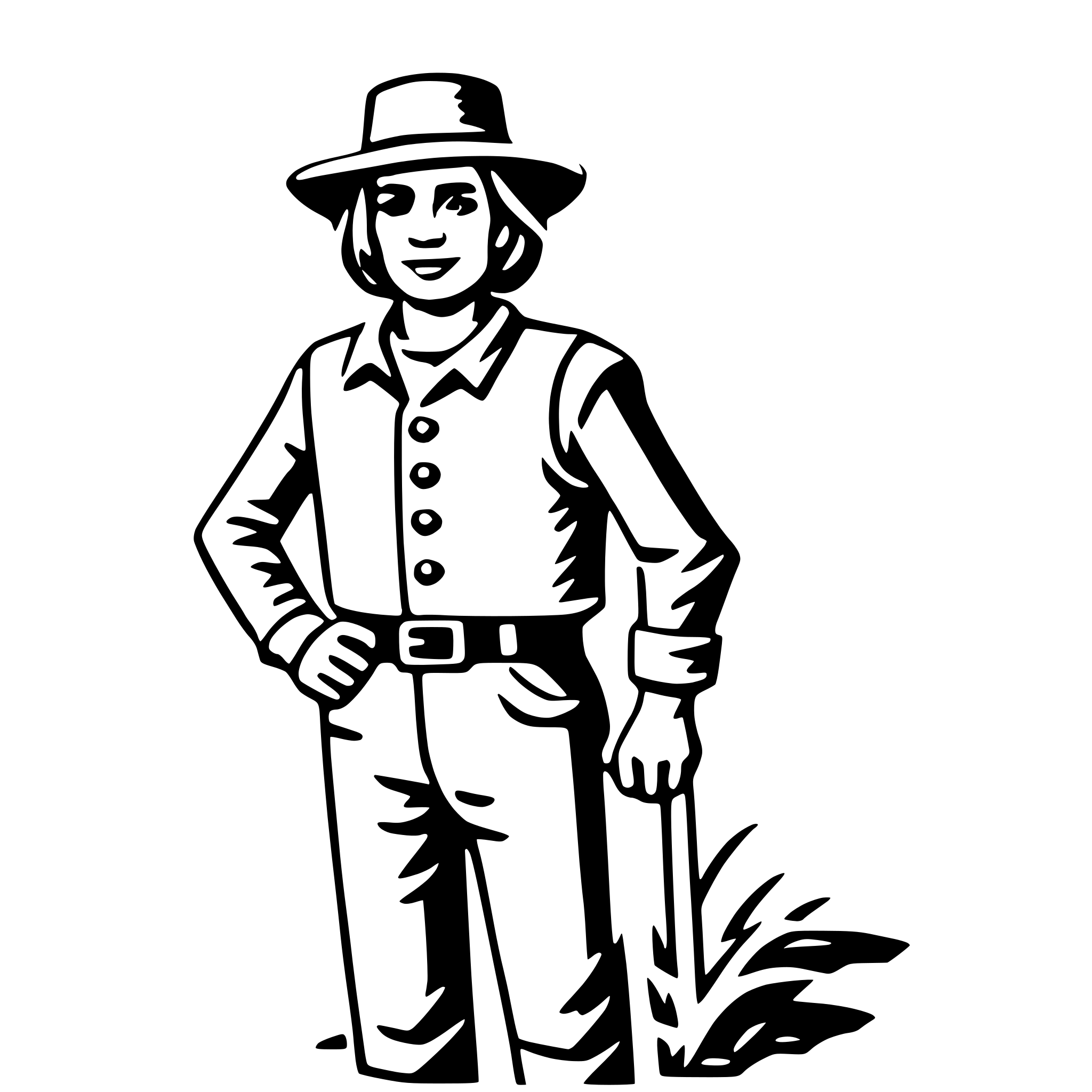 AI-generated SVG of 'farmer'