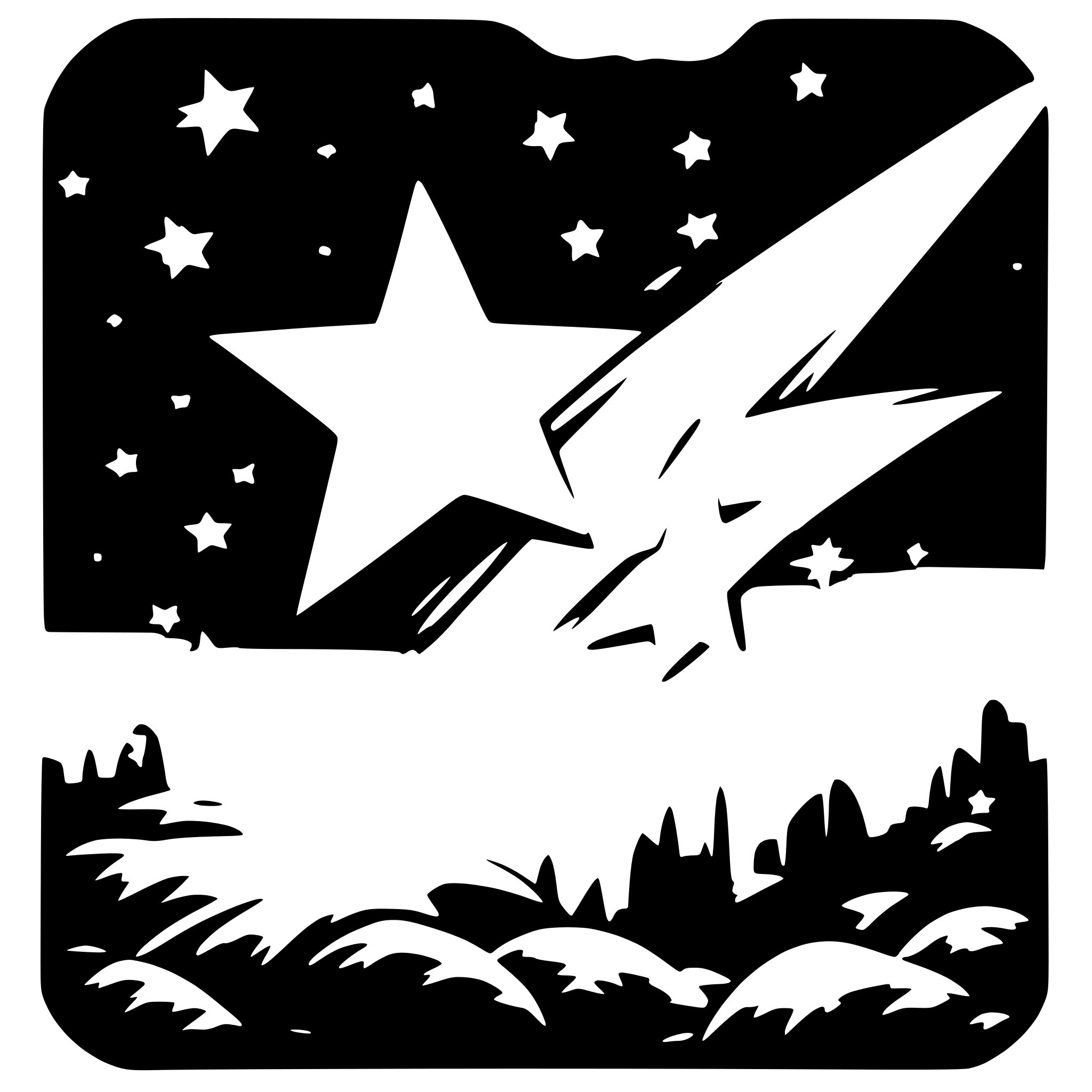 AI-generated SVG of 'shooting stars in space'