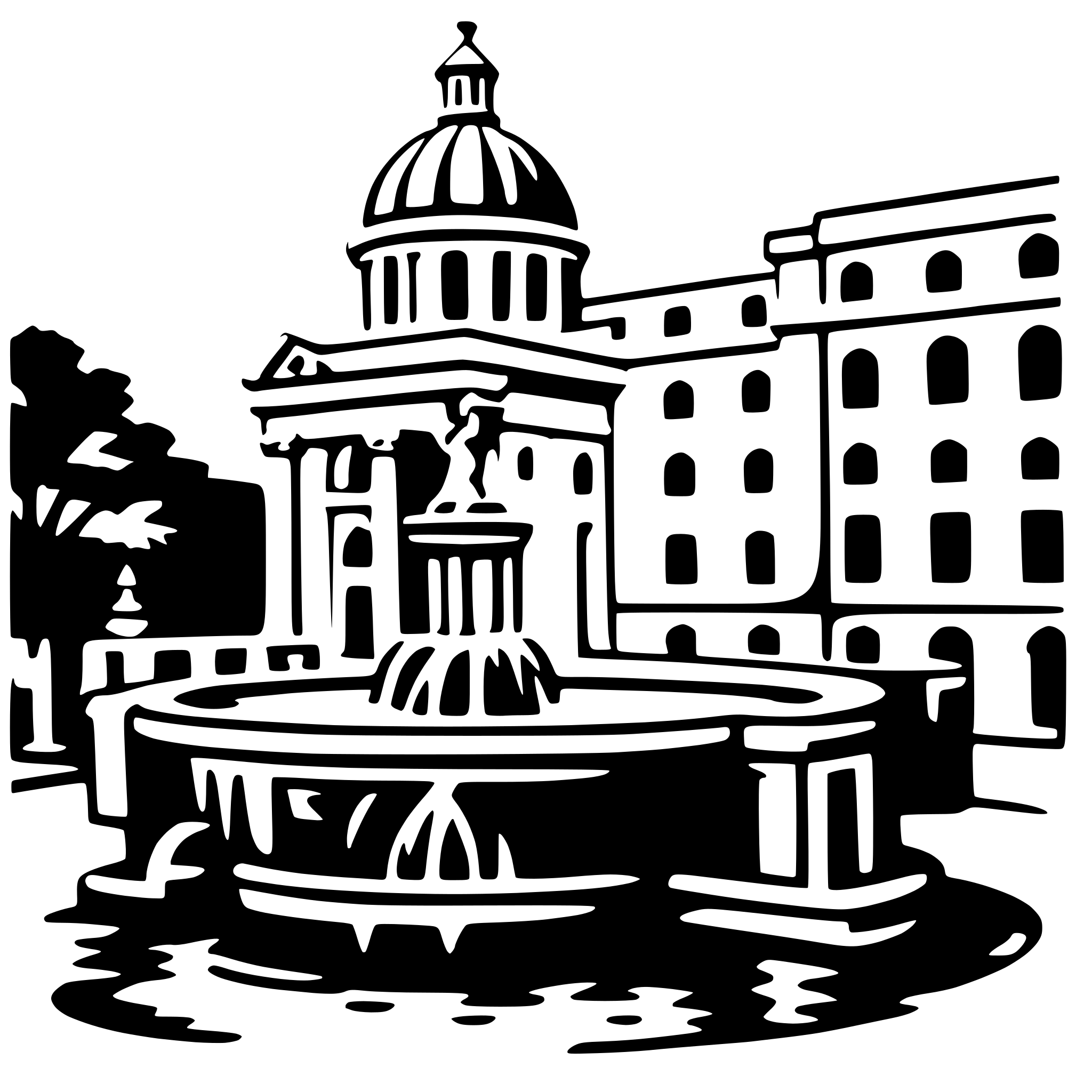 AI-generated SVG of 'trevi fountain'