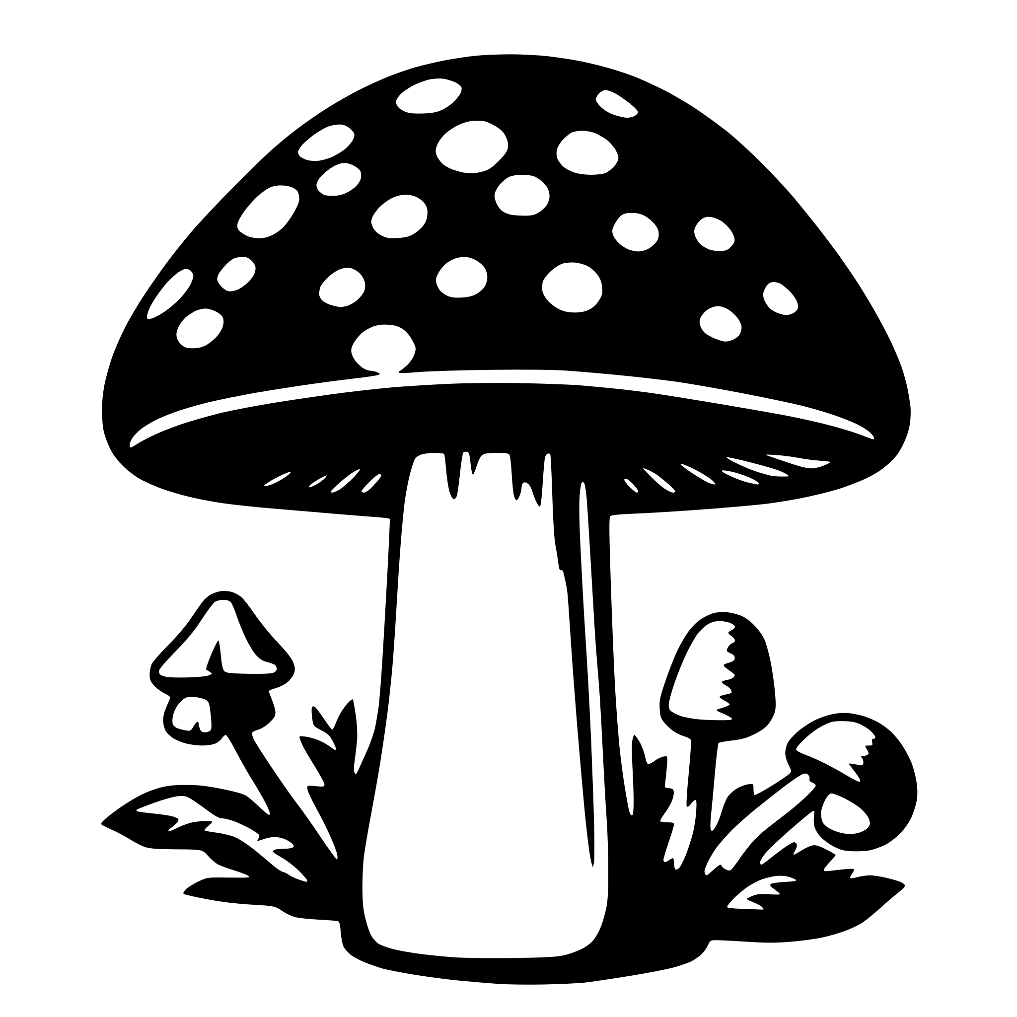 AI-generated SVG of 'mushroom minimalistic'
