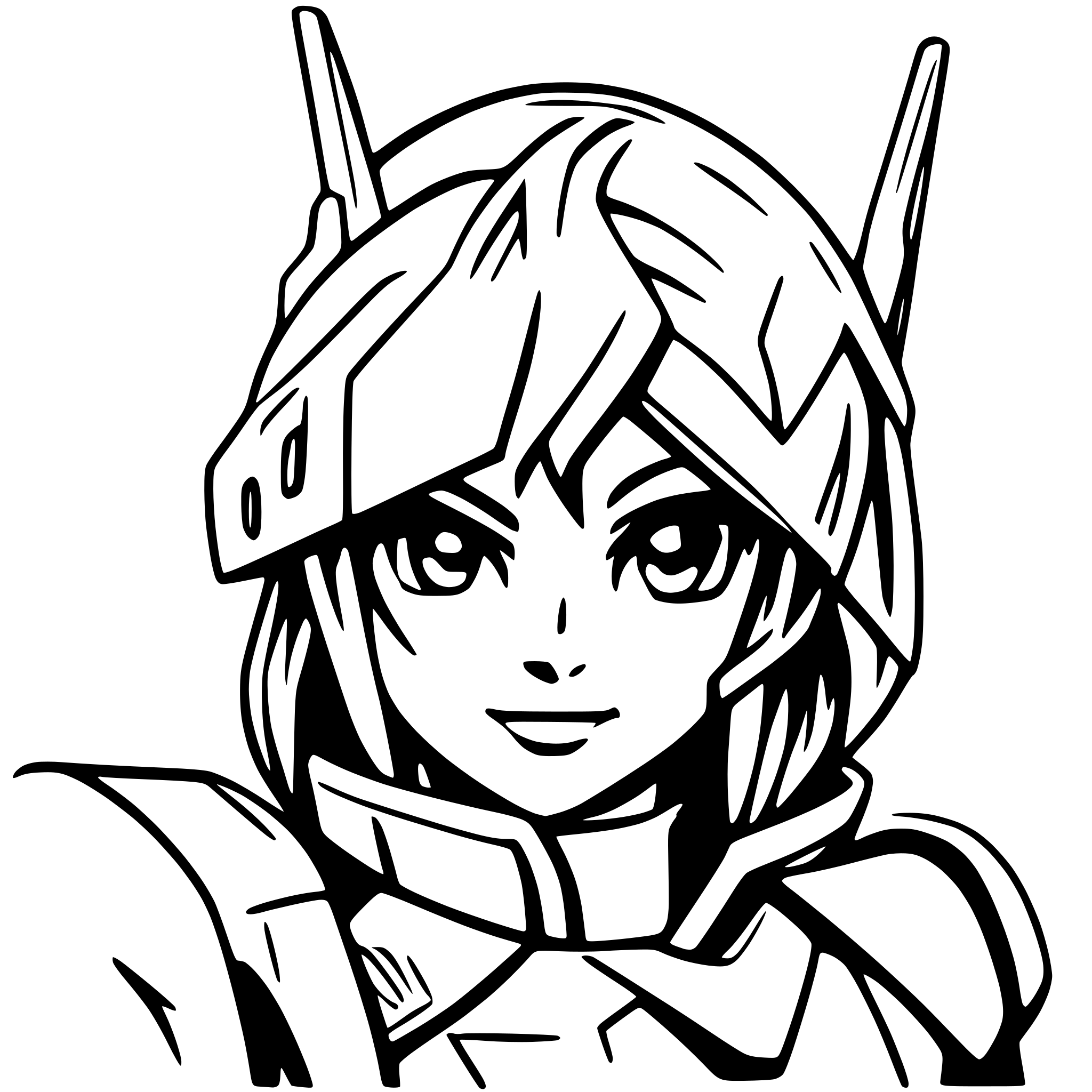 AI-generated SVG of 'gundam seed'