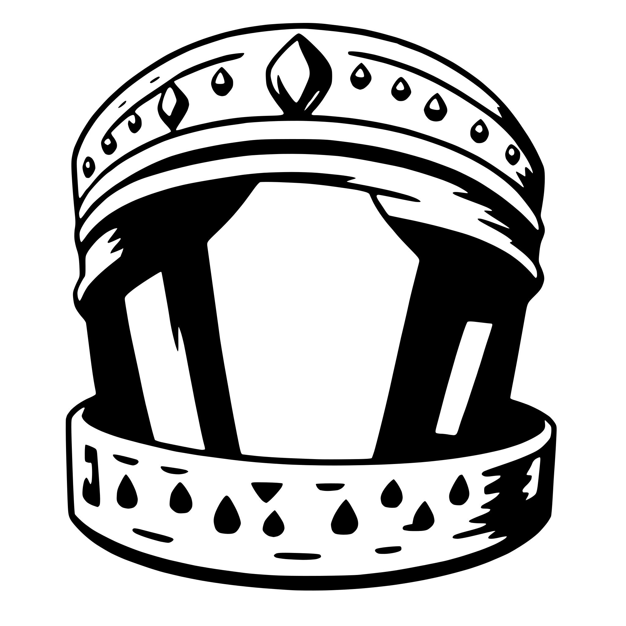 AI-generated SVG of a diadem