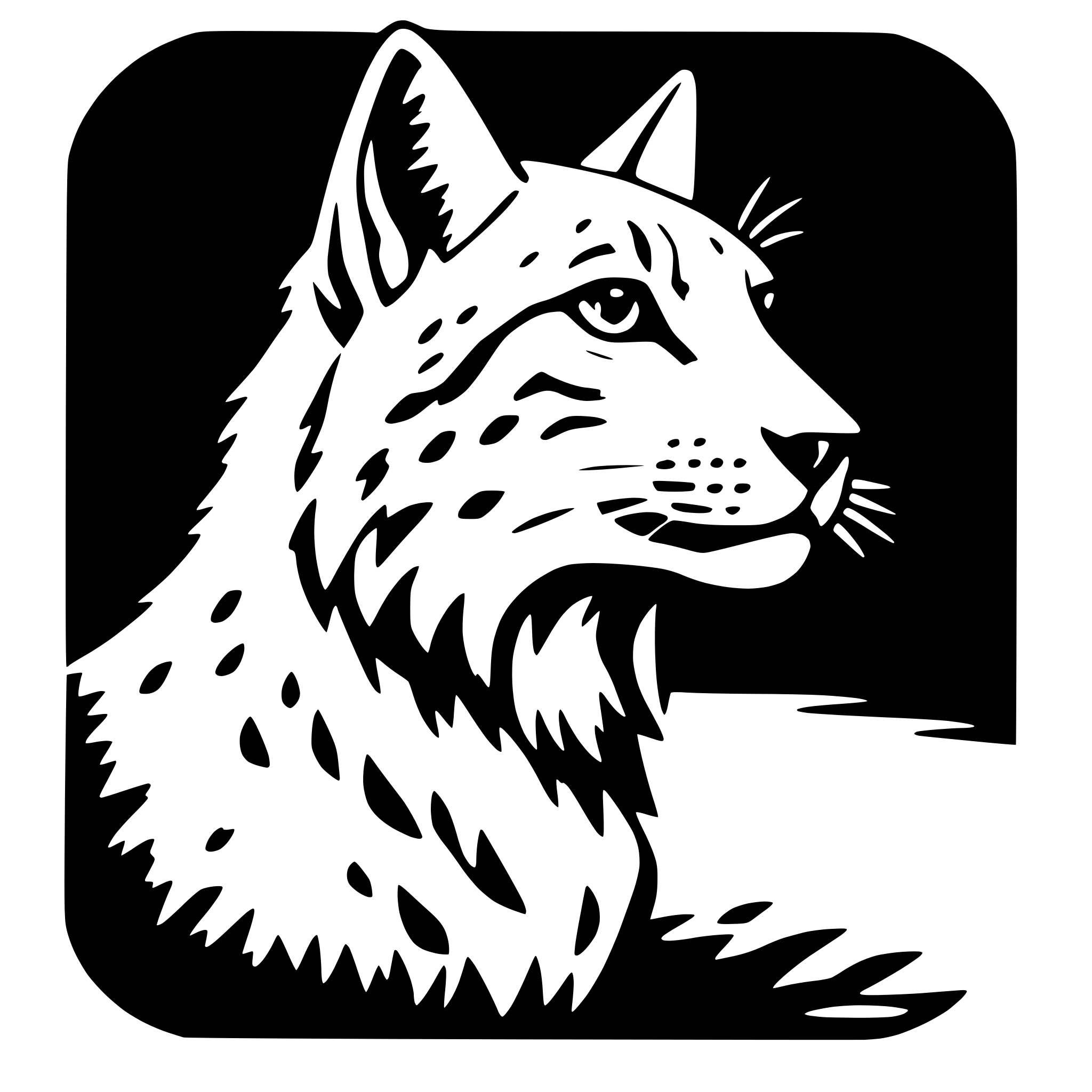 AI-generated SVG of a lynx