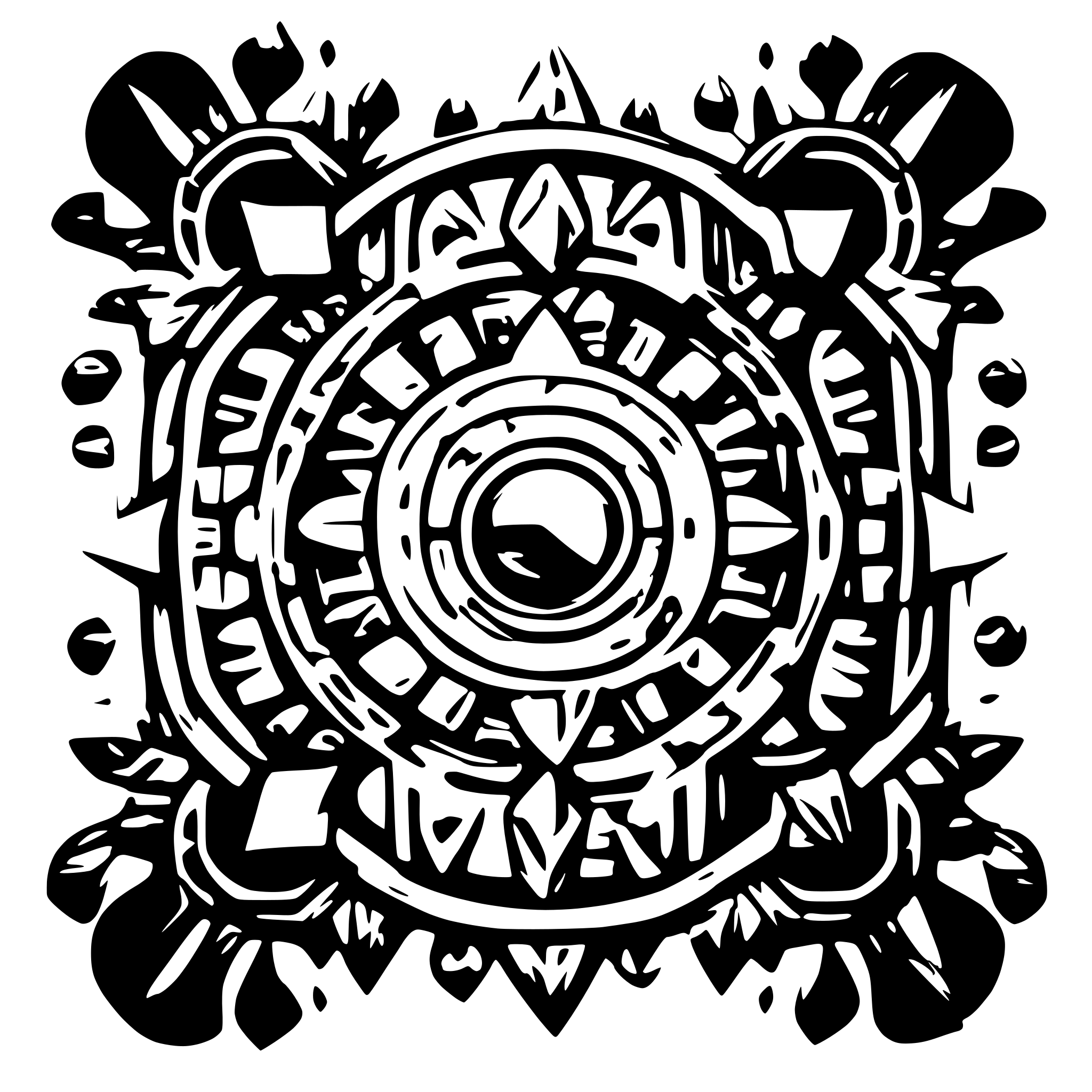 AI-generated SVG of 'Neo tribal'