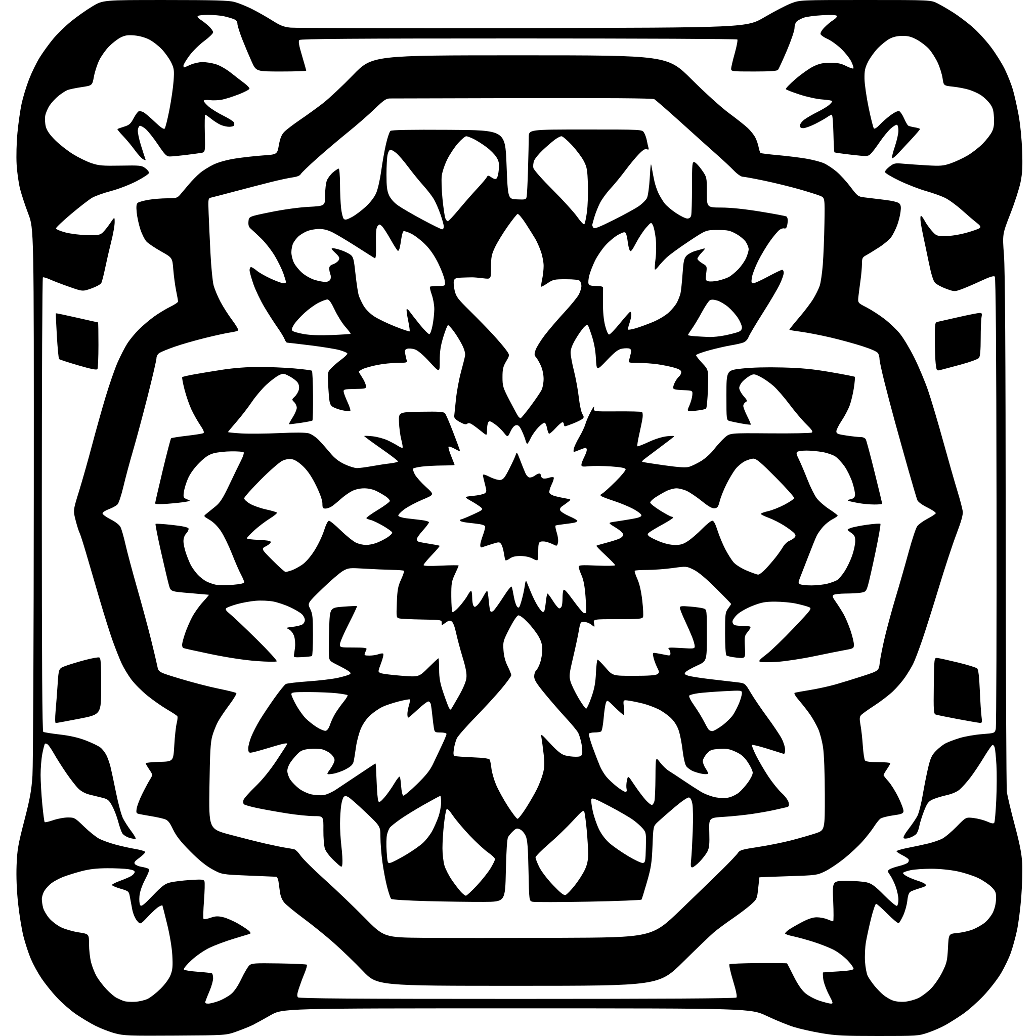 AI-generated SVG of 'floral ornament afghan style geometrical pattern'