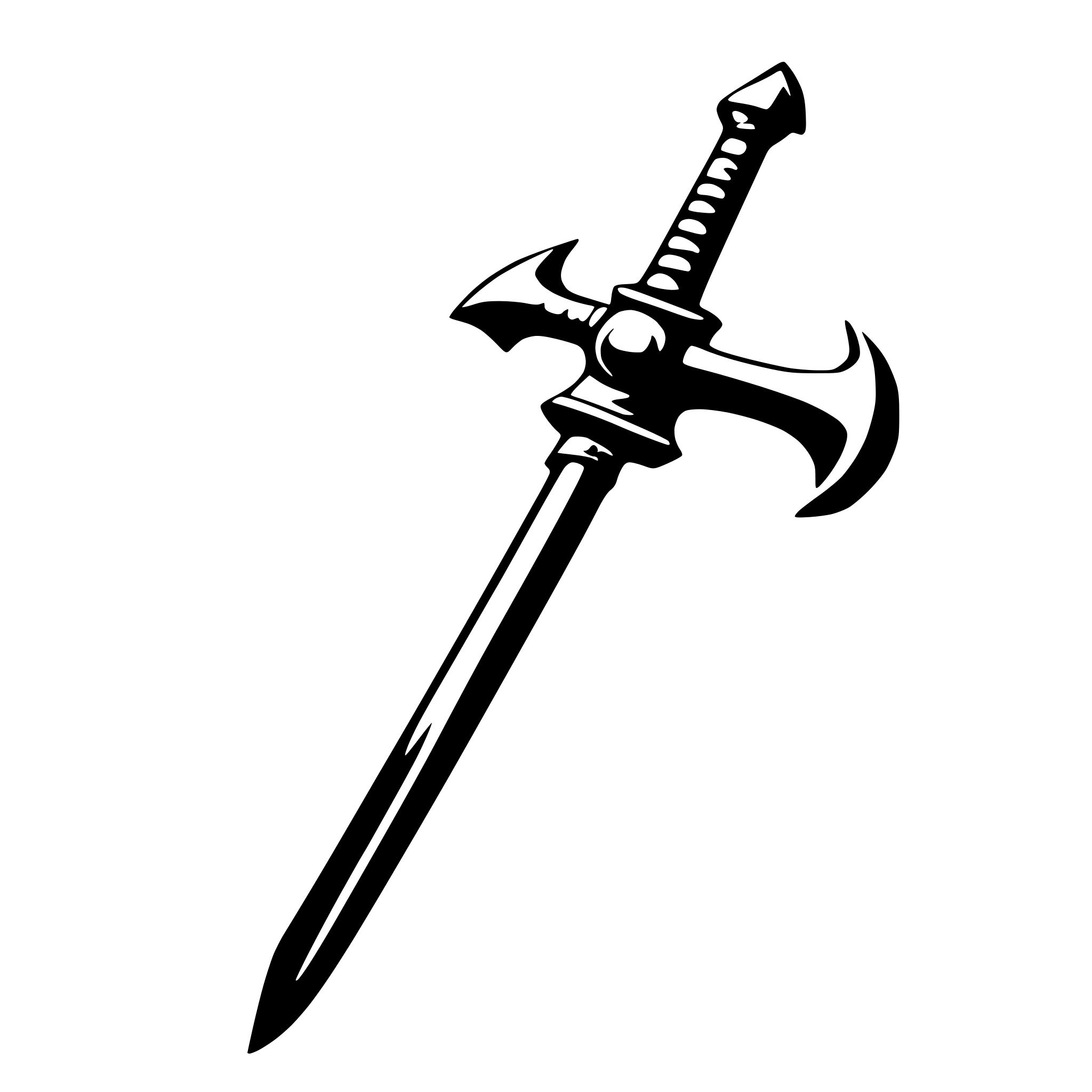 AI-generated SVG of 'a warhammer weapon'