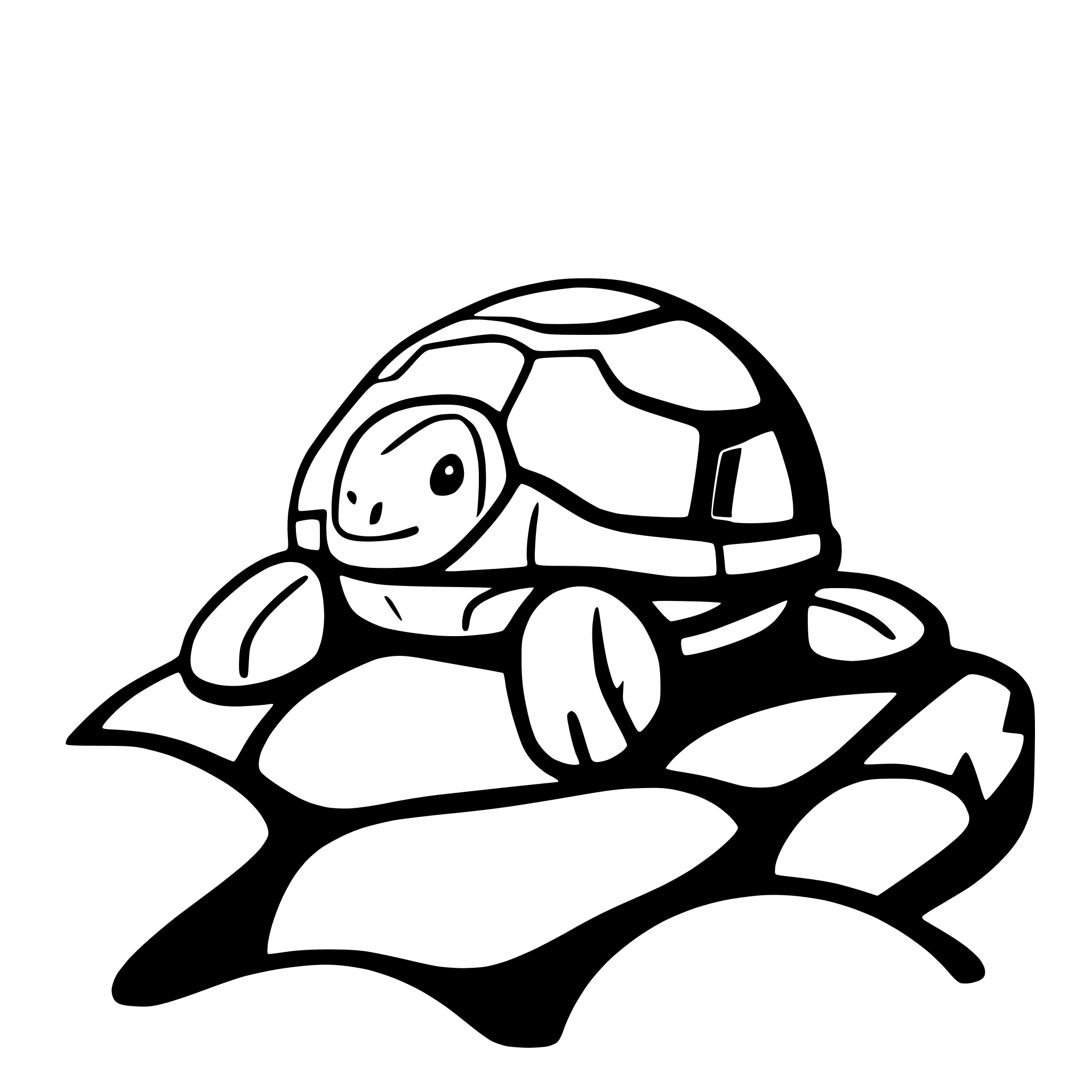 AI-generated SVG of 'tortoise on rocky terrain'