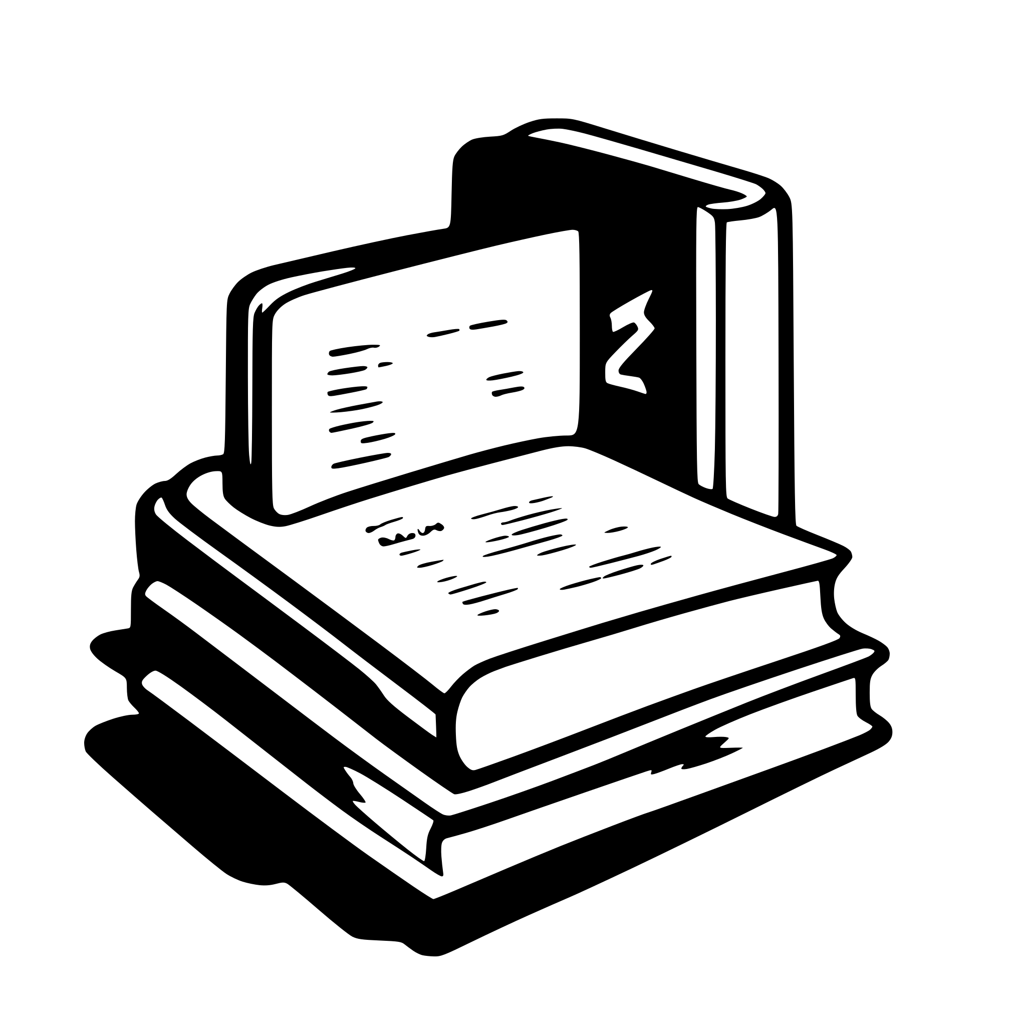 AI-generated SVG of a logo solid book exam